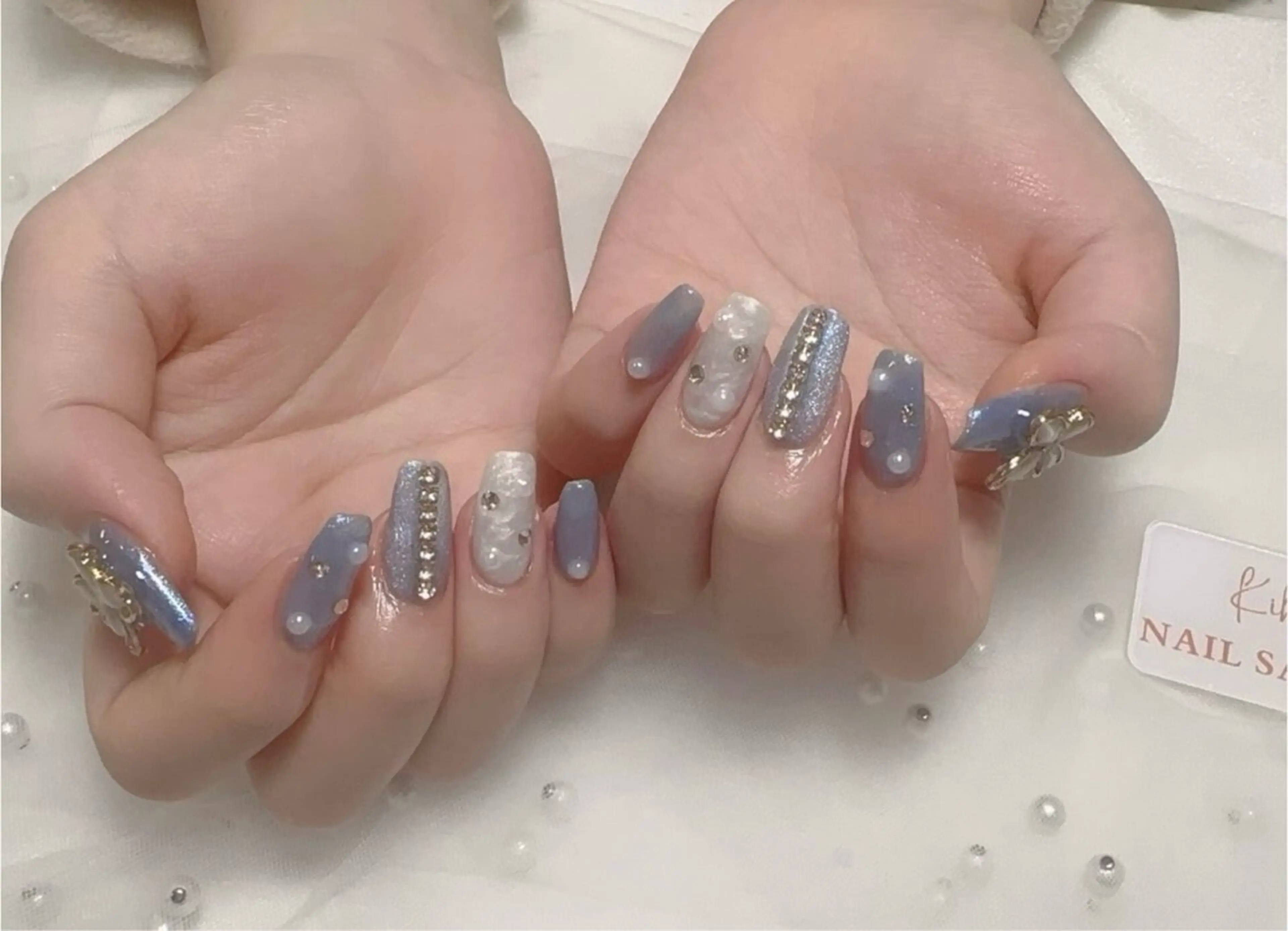 ネイル チークネイル フレンチネイル ジェルネイル グラデーション 韓国ネイル ハンドネイル 清水 ユナのネイルデザイン