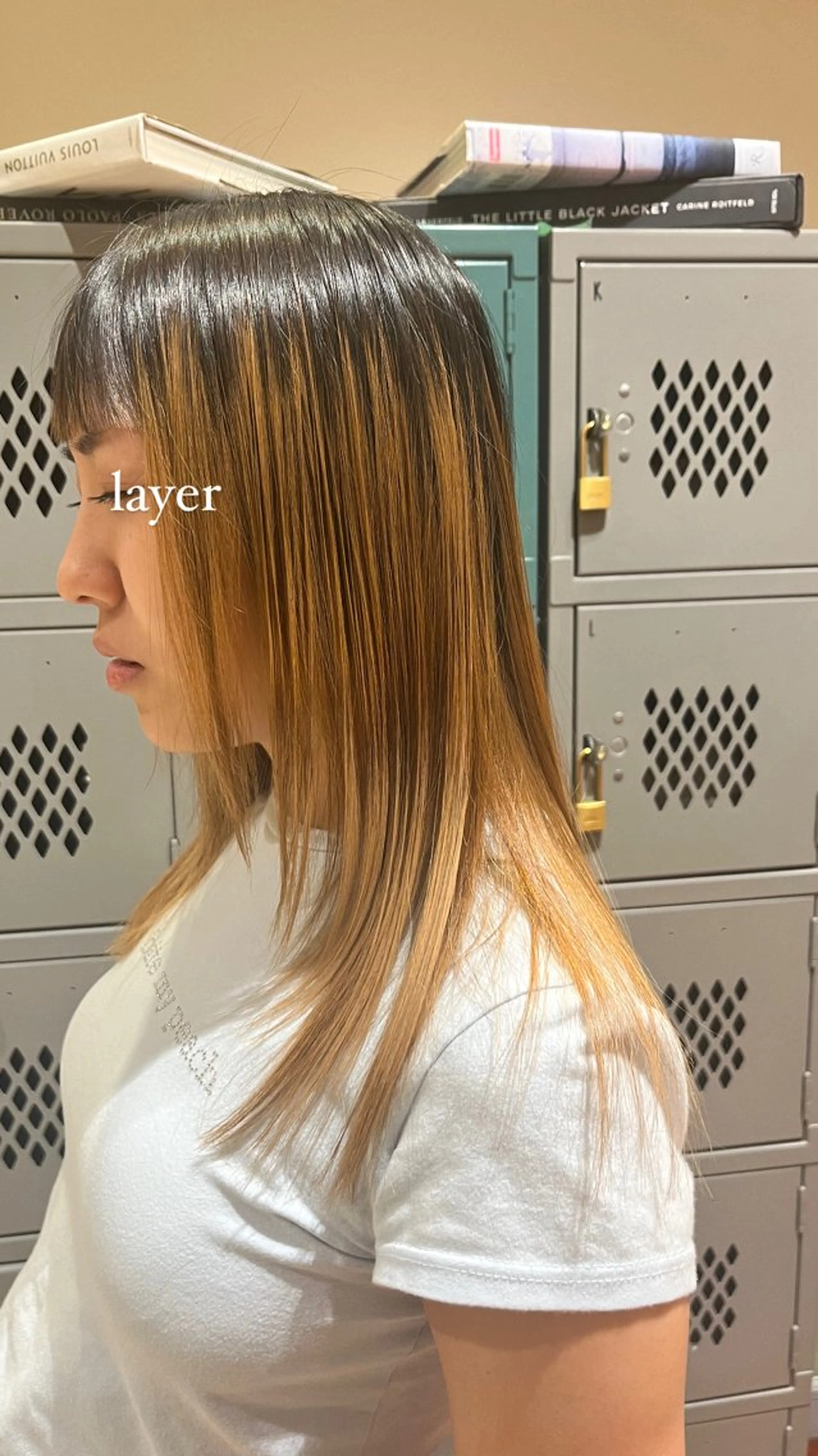 ロング レイヤーカット ｼｮｰﾄｶｯﾄ 梅田 山下　すみれのヘアスタイル