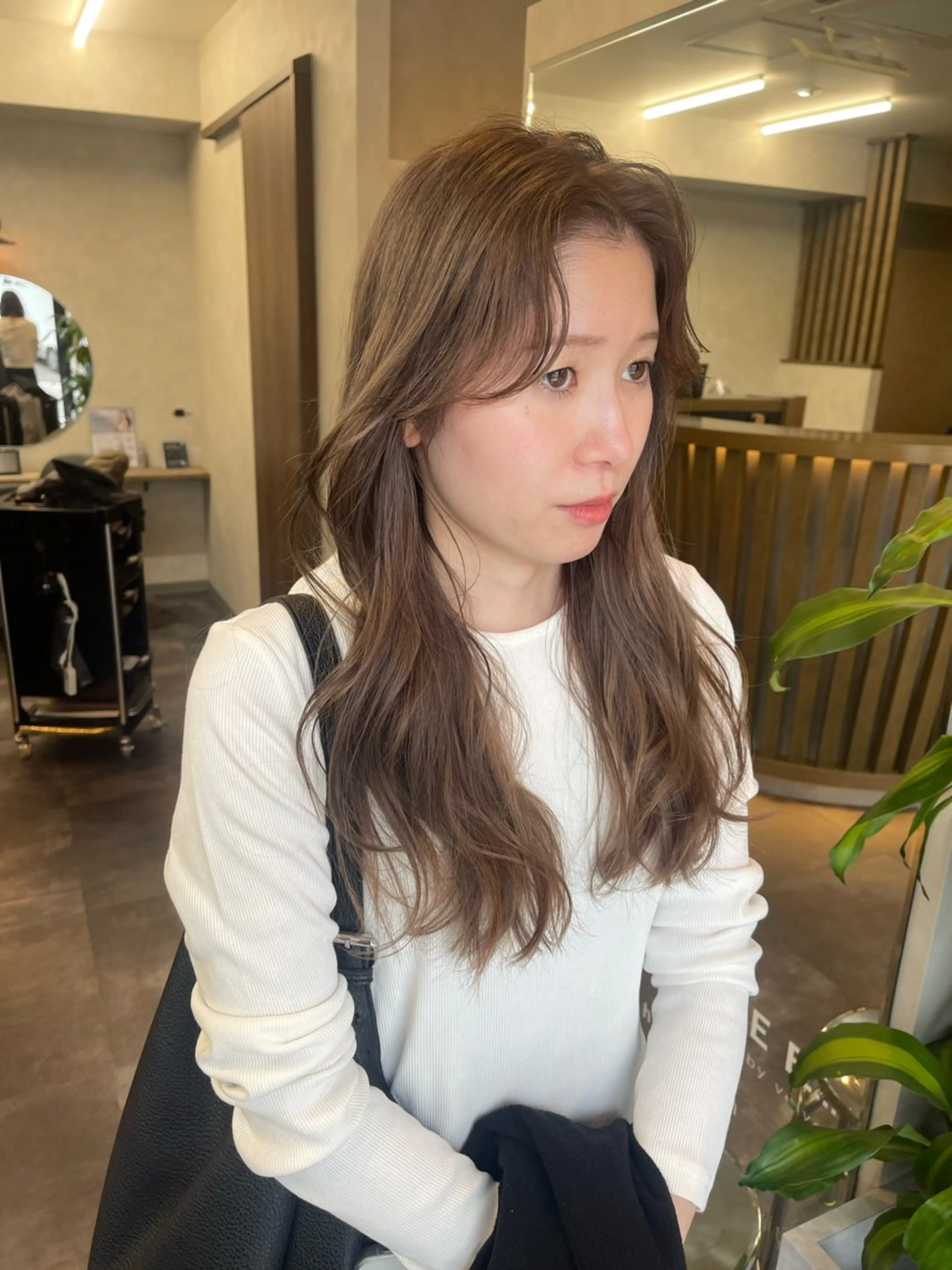 セミロング カラー ベージュカラー カット ヘアカラー トリートメント ダブルカラー /まつ毛パーマ🎀のヘアスタイル