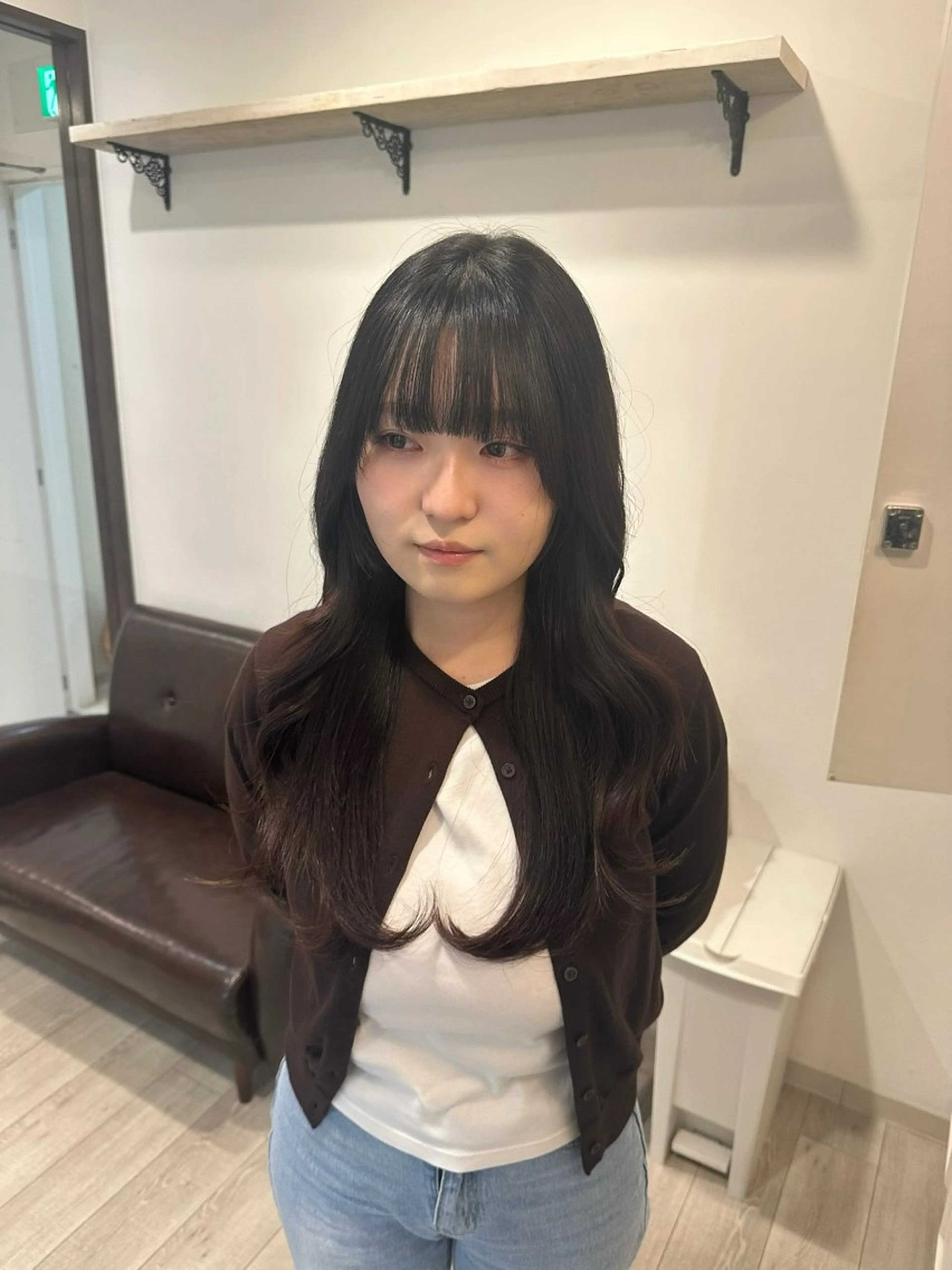 ロング 韓国風ヘア レイヤーカット カット nana 韓国スタイル🇰🇷のヘアスタイル