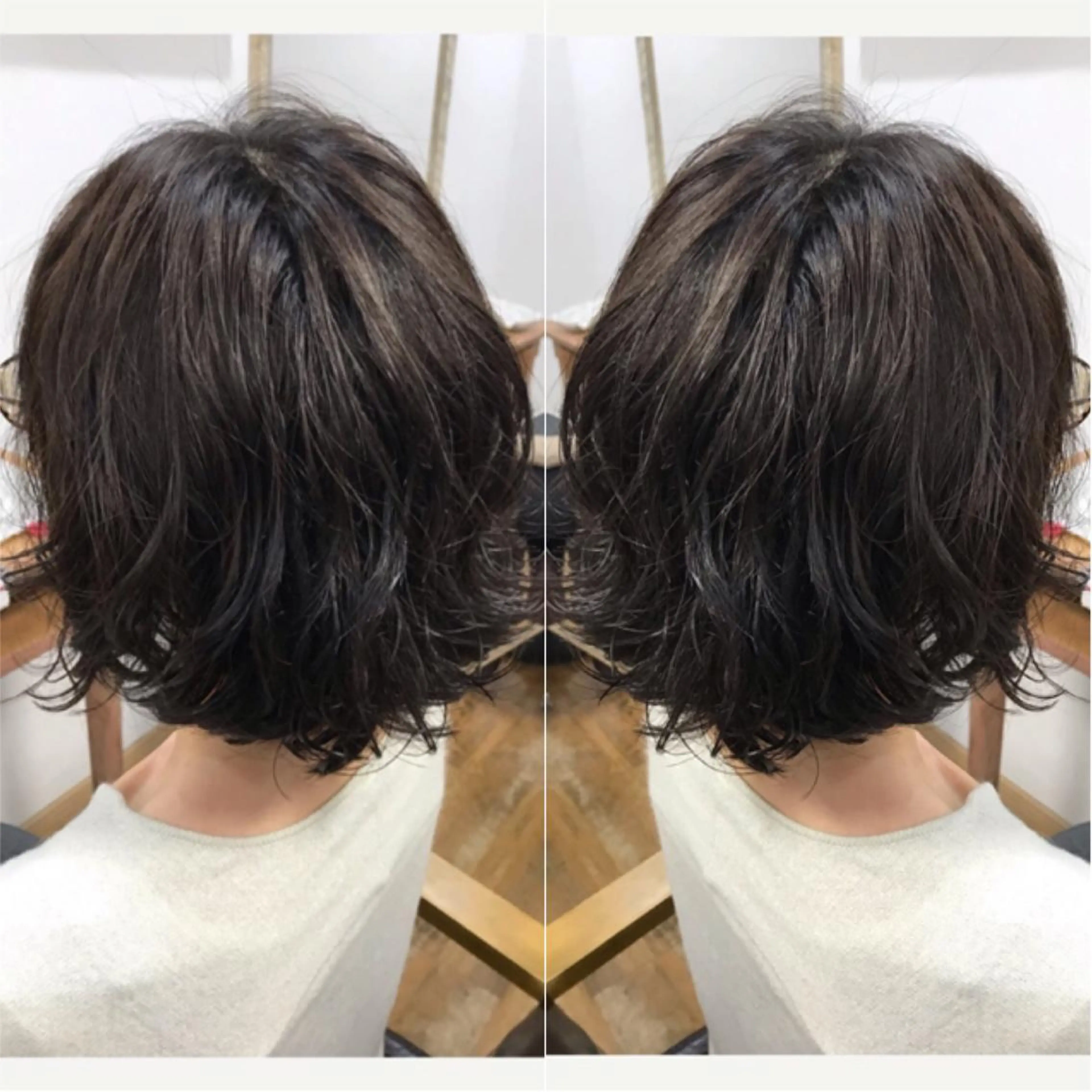 ミディアム パーマ ミディアムパーマ yui .のヘアスタイル