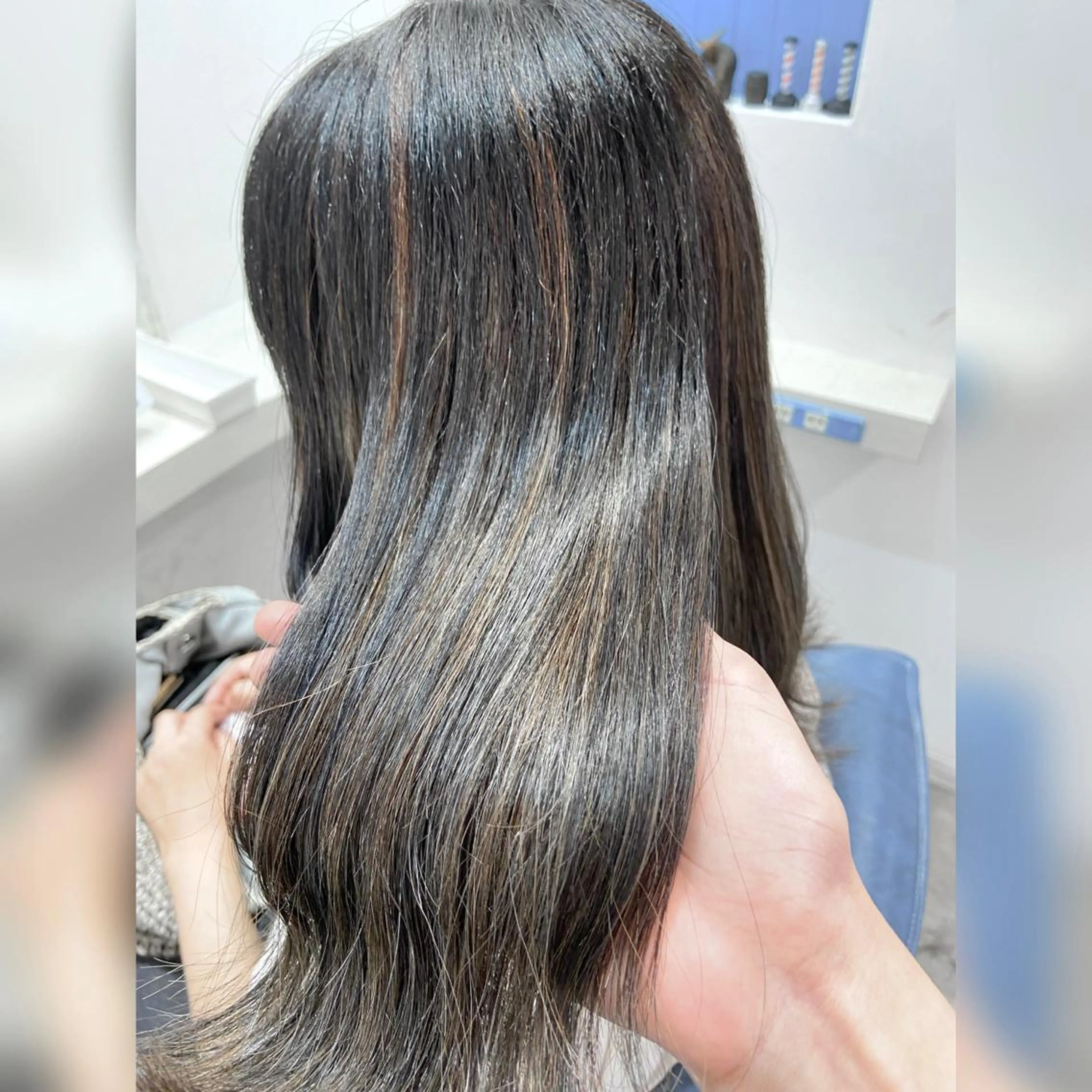 ミディアム ハイライト ヘアカラー ♥️ルフ🐒 ミレイ♥️のヘアスタイル