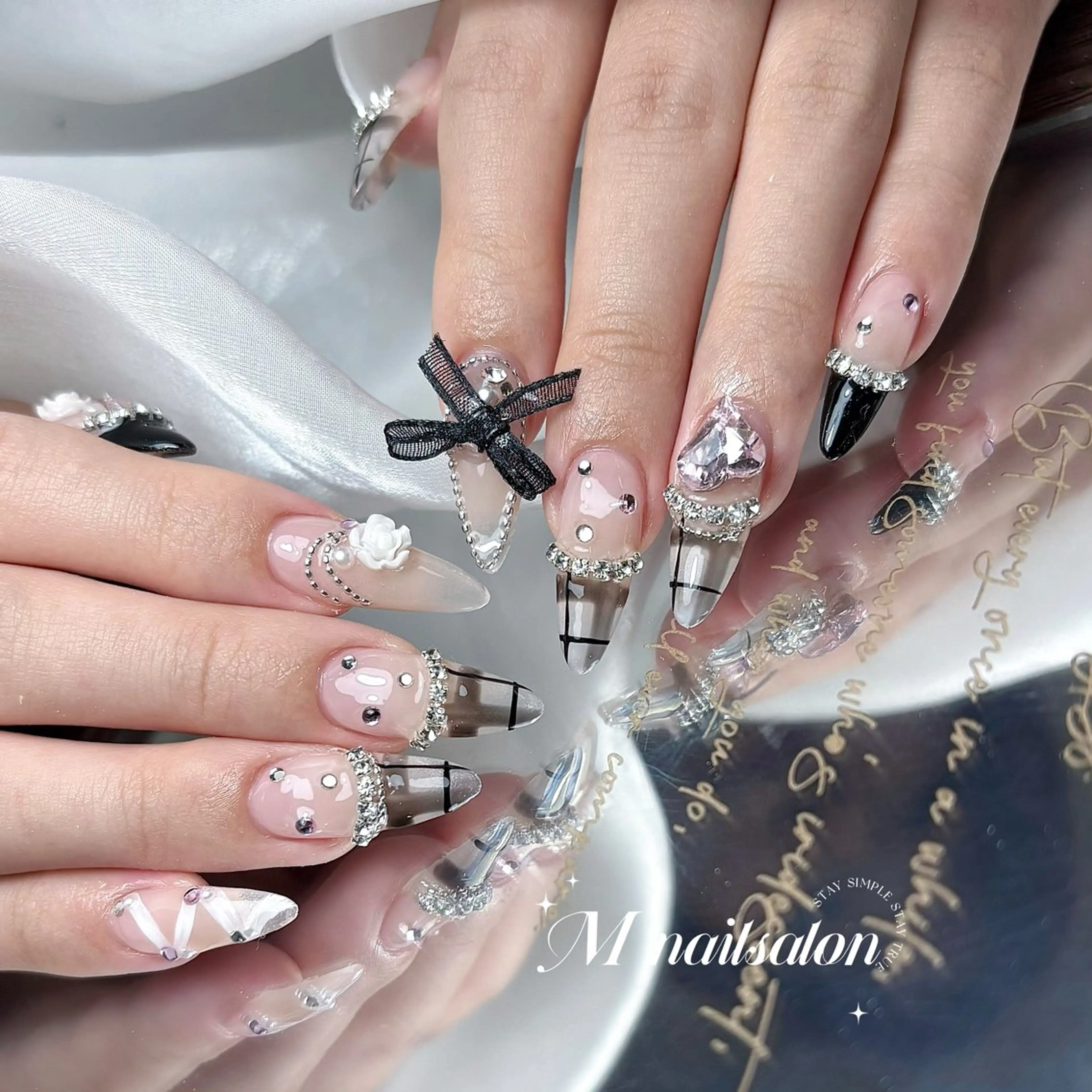 ネイル ハンドネイル M🌷nail 長さだし専門店のネイルデザイン