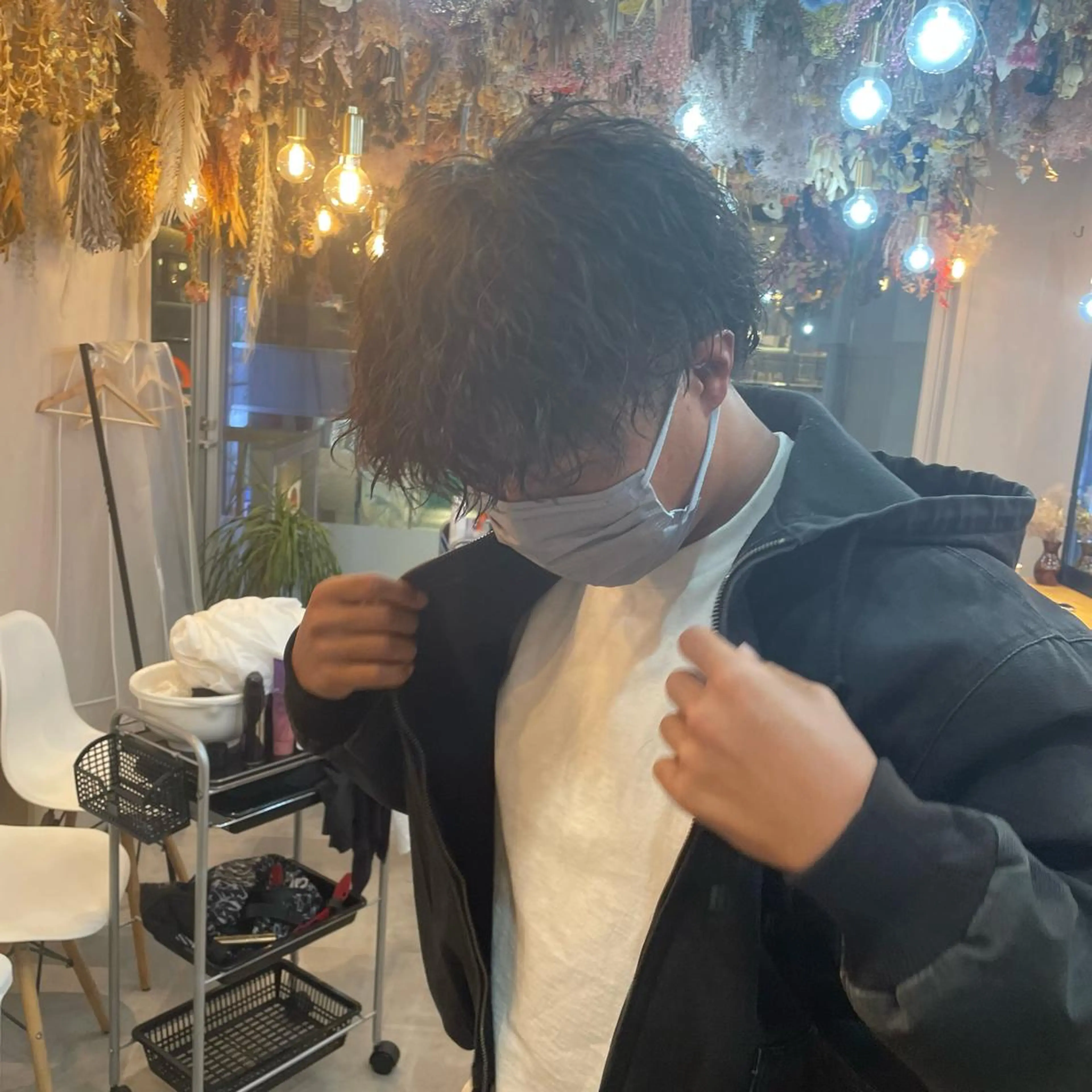 ショート パーマ メンズ 波巻きパーマ カット パーマ 【メンズ特化】渡部 京弘/パーマのヘアスタイル