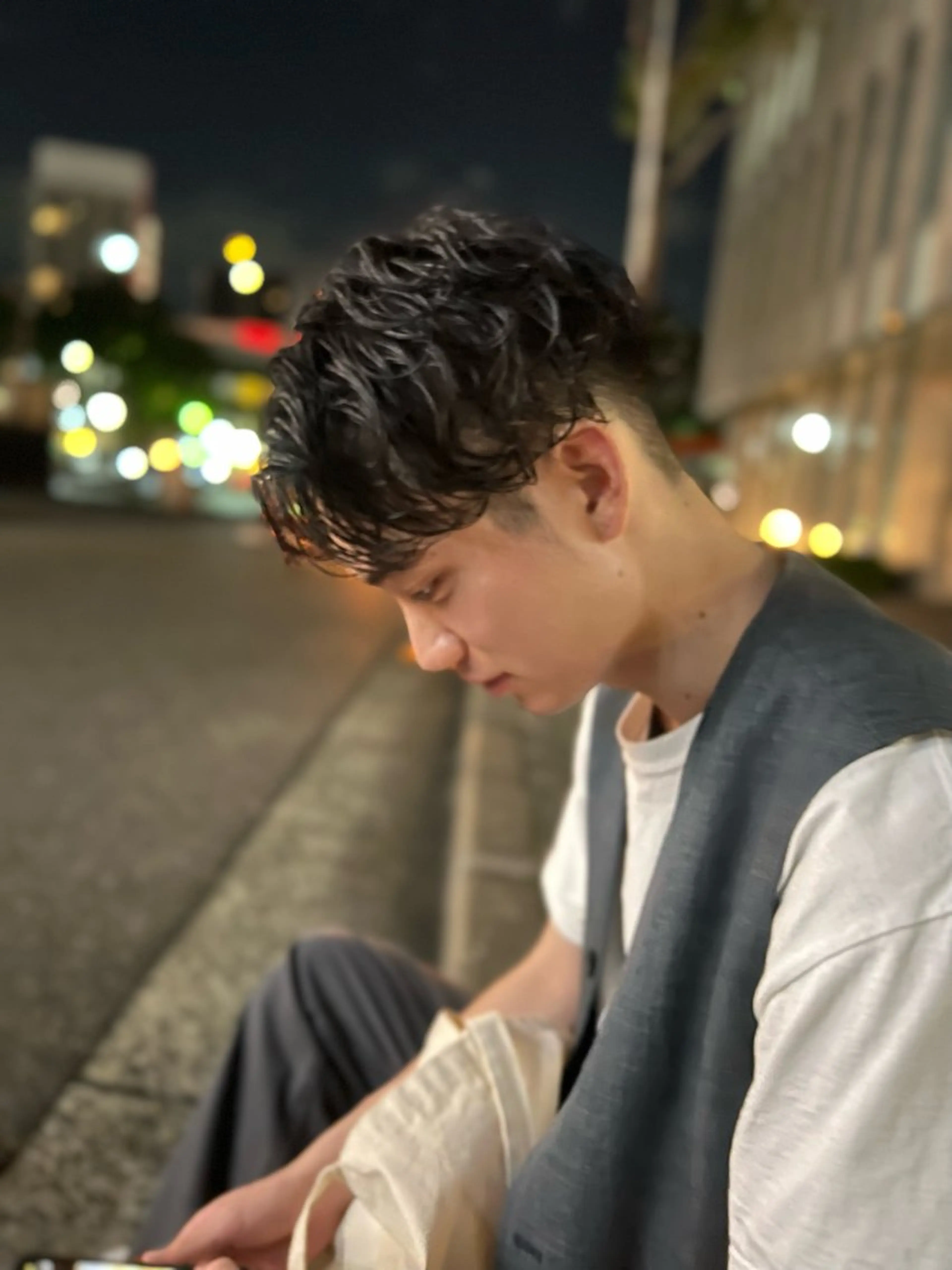 パーマ joh/メンズ/ ブリーチ/矢場町のヘアスタイル