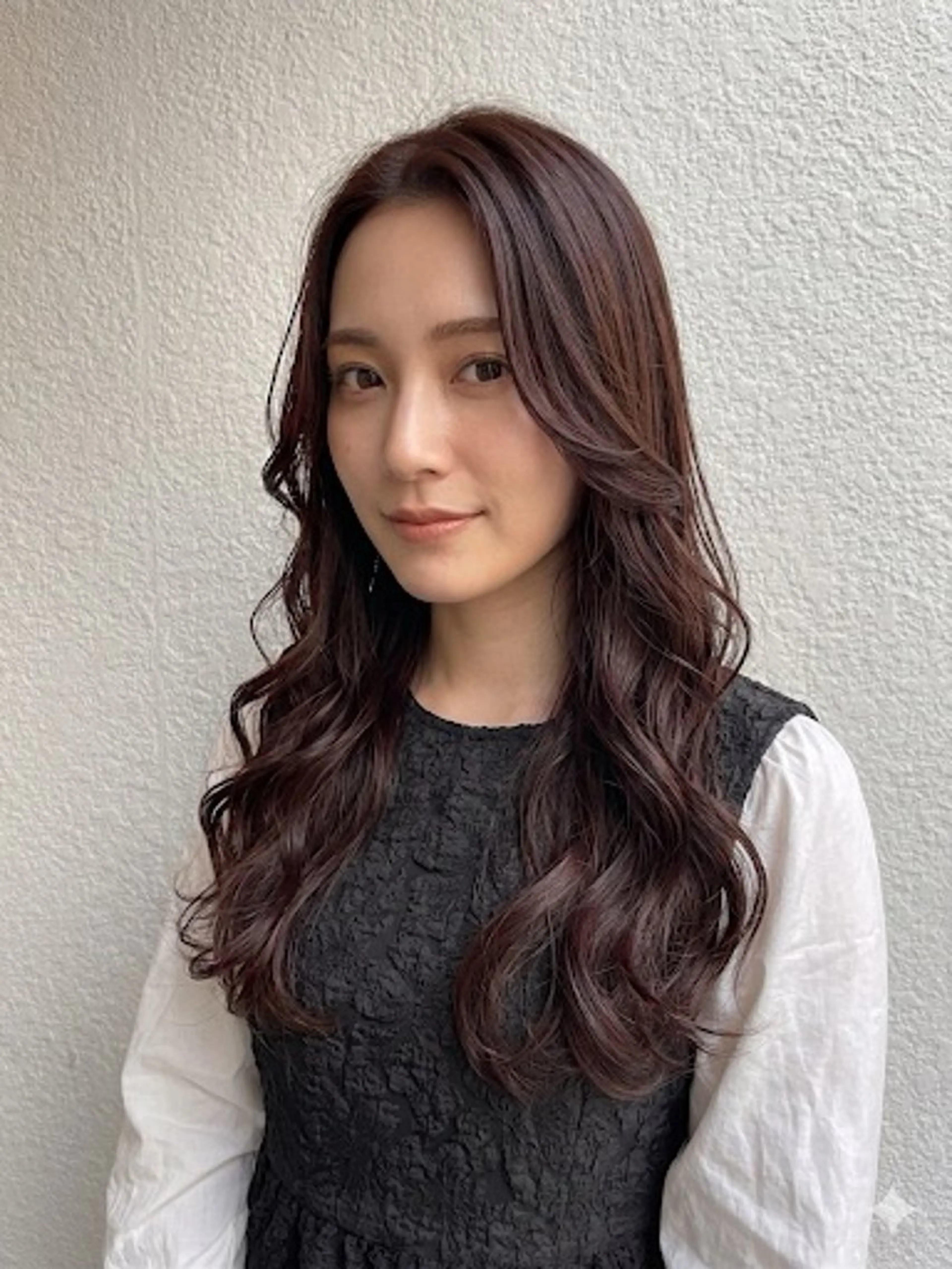 ロング カラー カット ヘアカラー 透明感カラー♡はるか 髪質改善ボブレイヤーのヘアスタイル