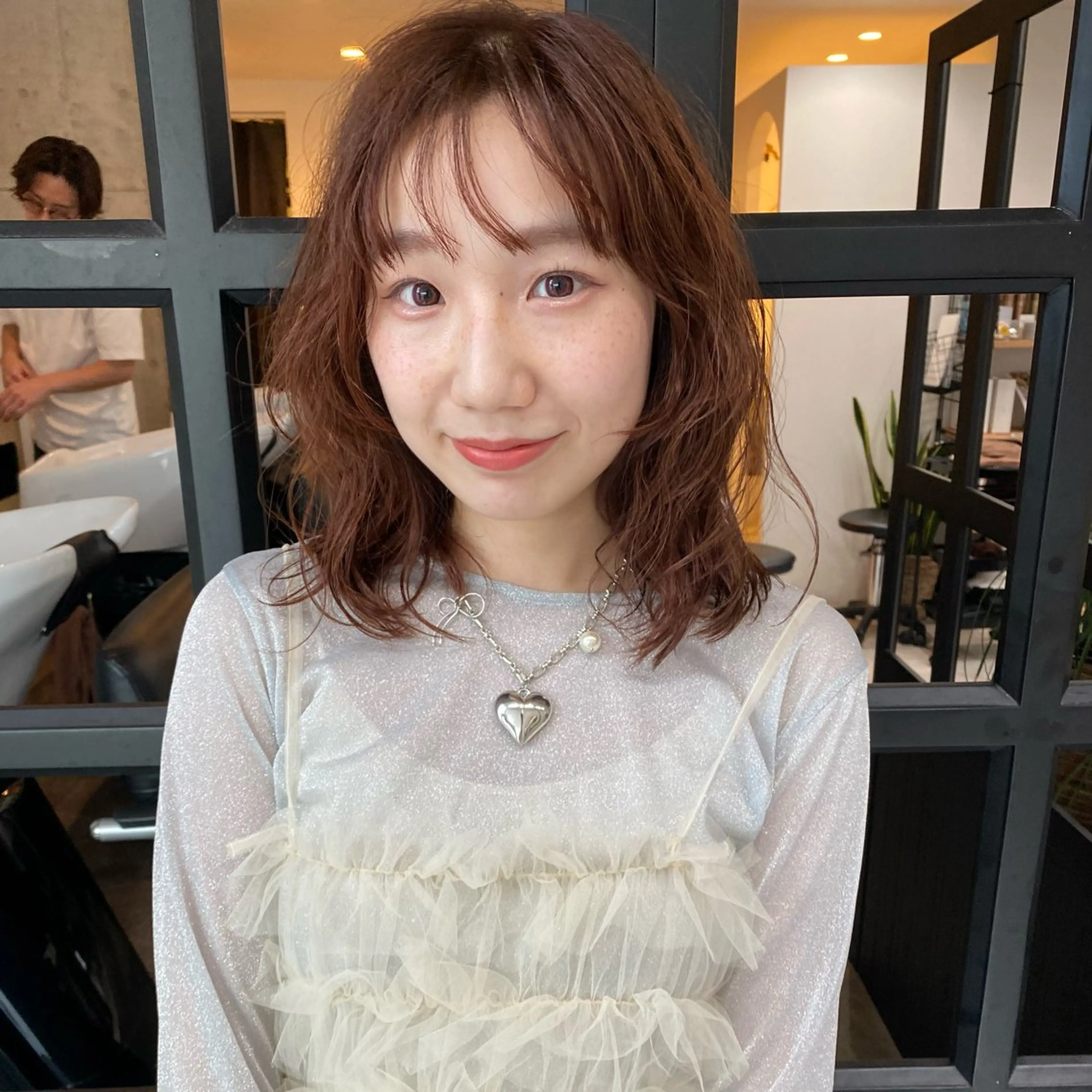 ミディアム ミディアムパーマ ハイライト 髪質改善 ショート職人 美容師【KENTA】のヘアスタイル