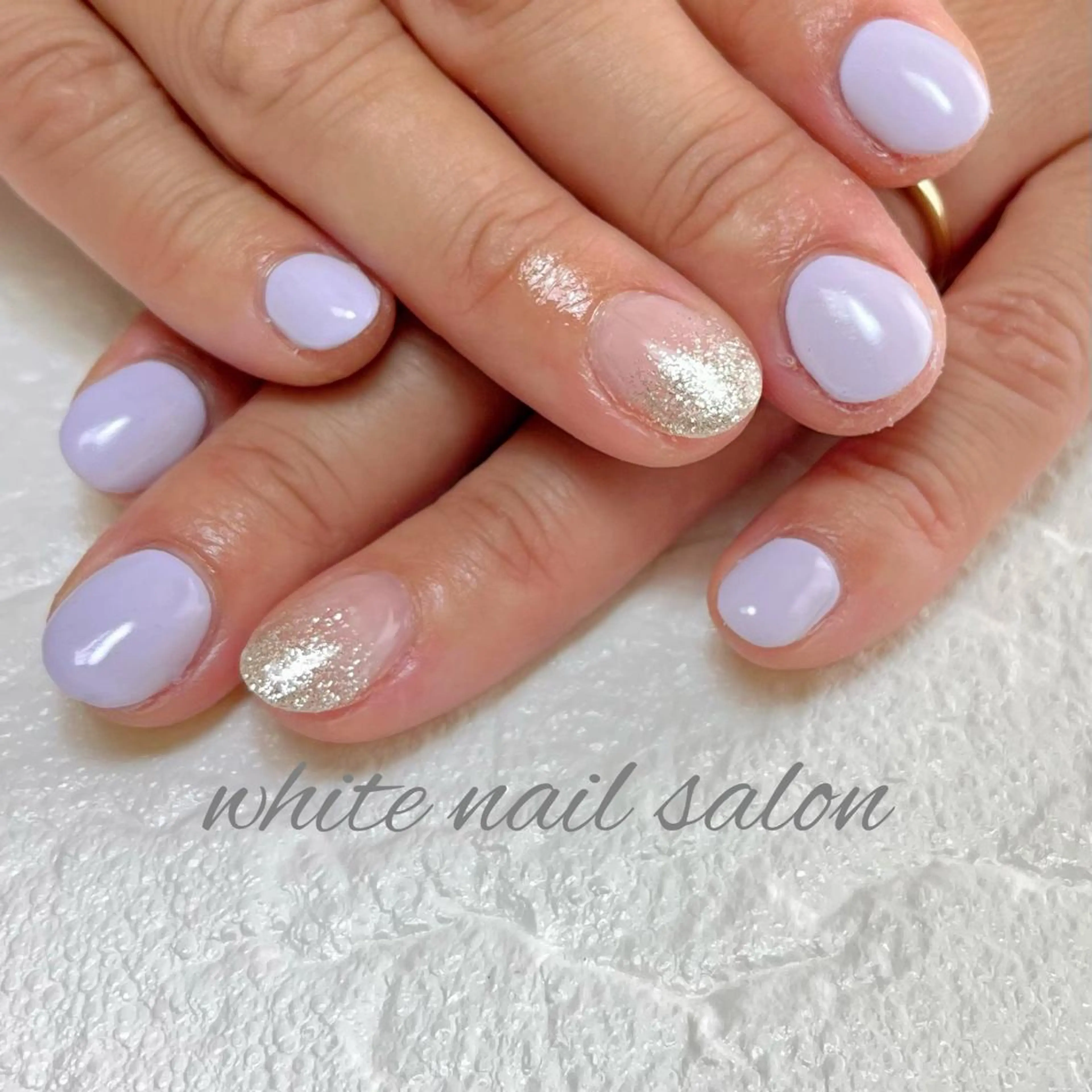 ネイル フットネイル ジェルネイル ハードジェル ラメ(グリッター) 持ち込み white nail salonのネイルデザイン