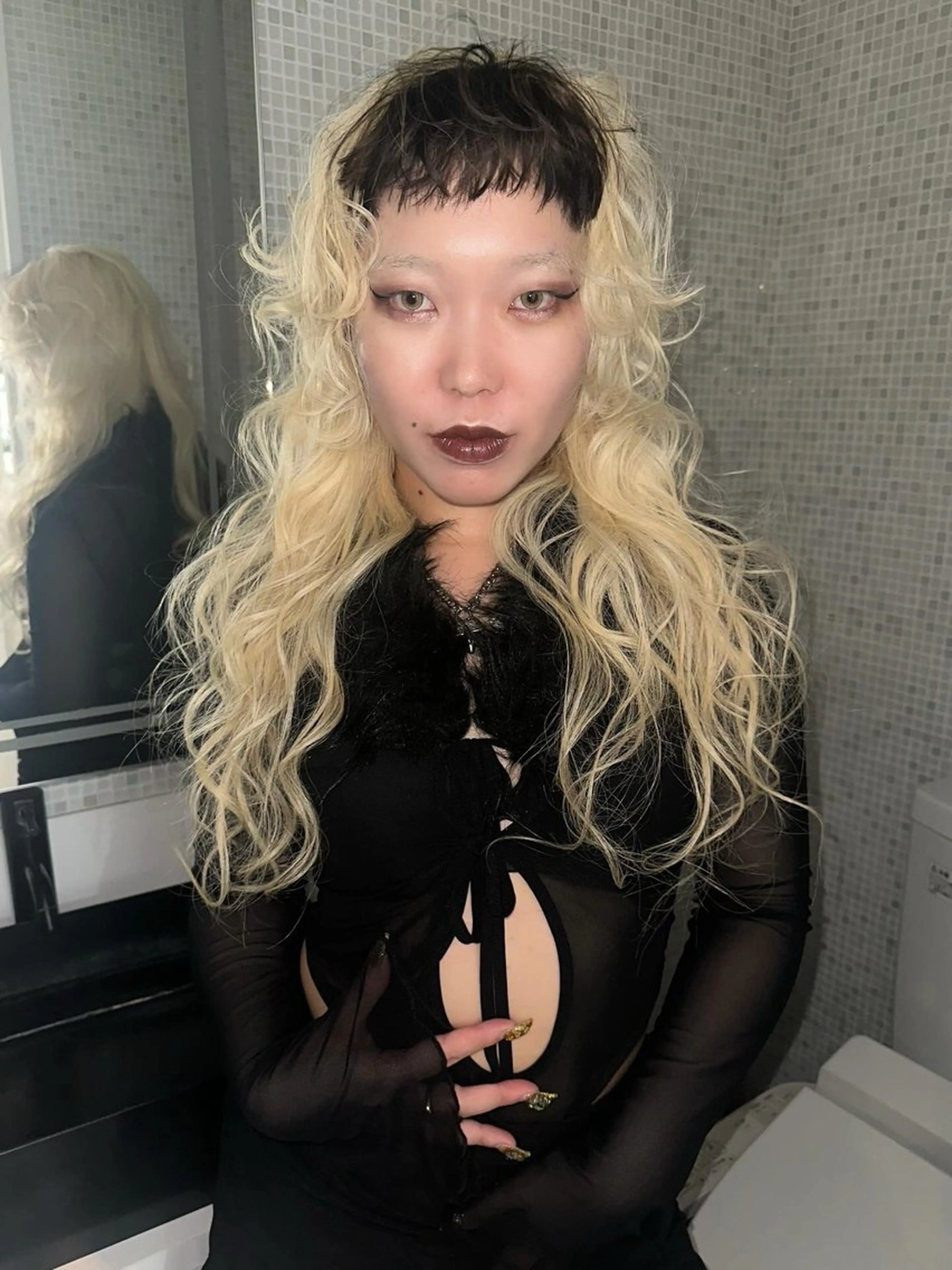 ロング カラー ヘアアレンジ MIYU/ニュアンス /ケアブリーチカラーのヘアスタイル