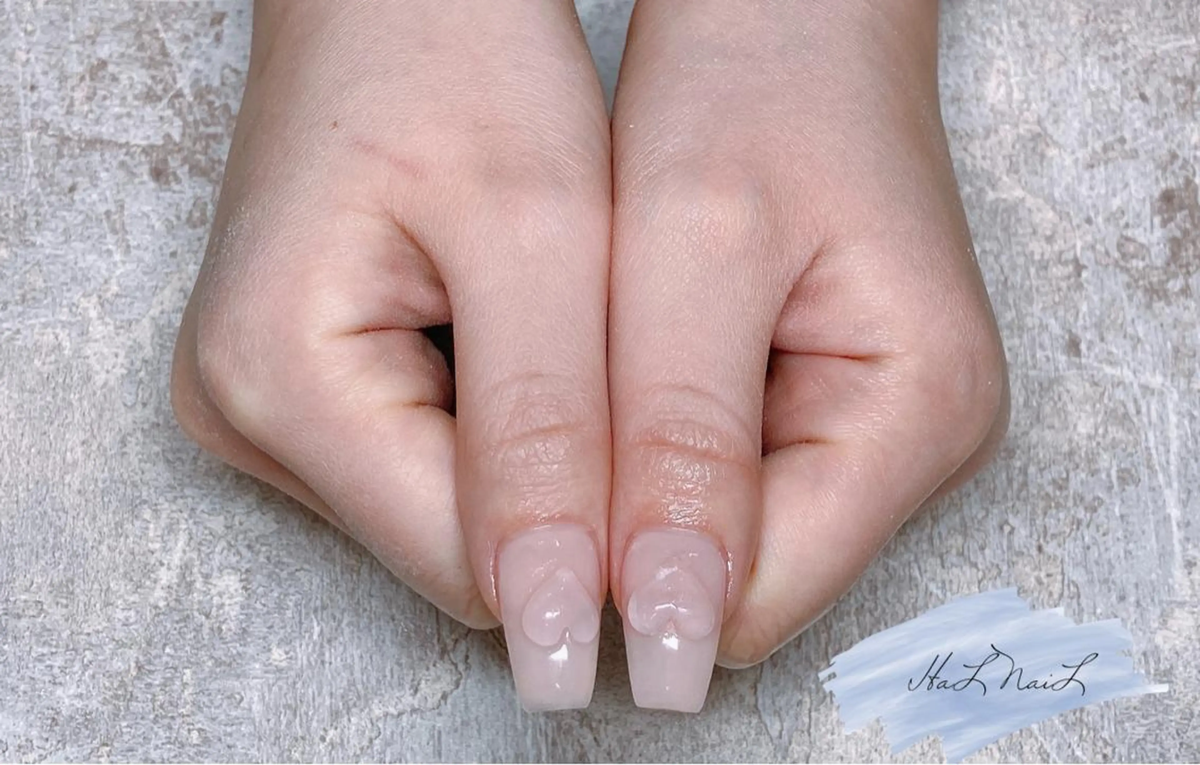 ネイル クリアネイル ハンドネイル HaL NaiLのネイルデザイン