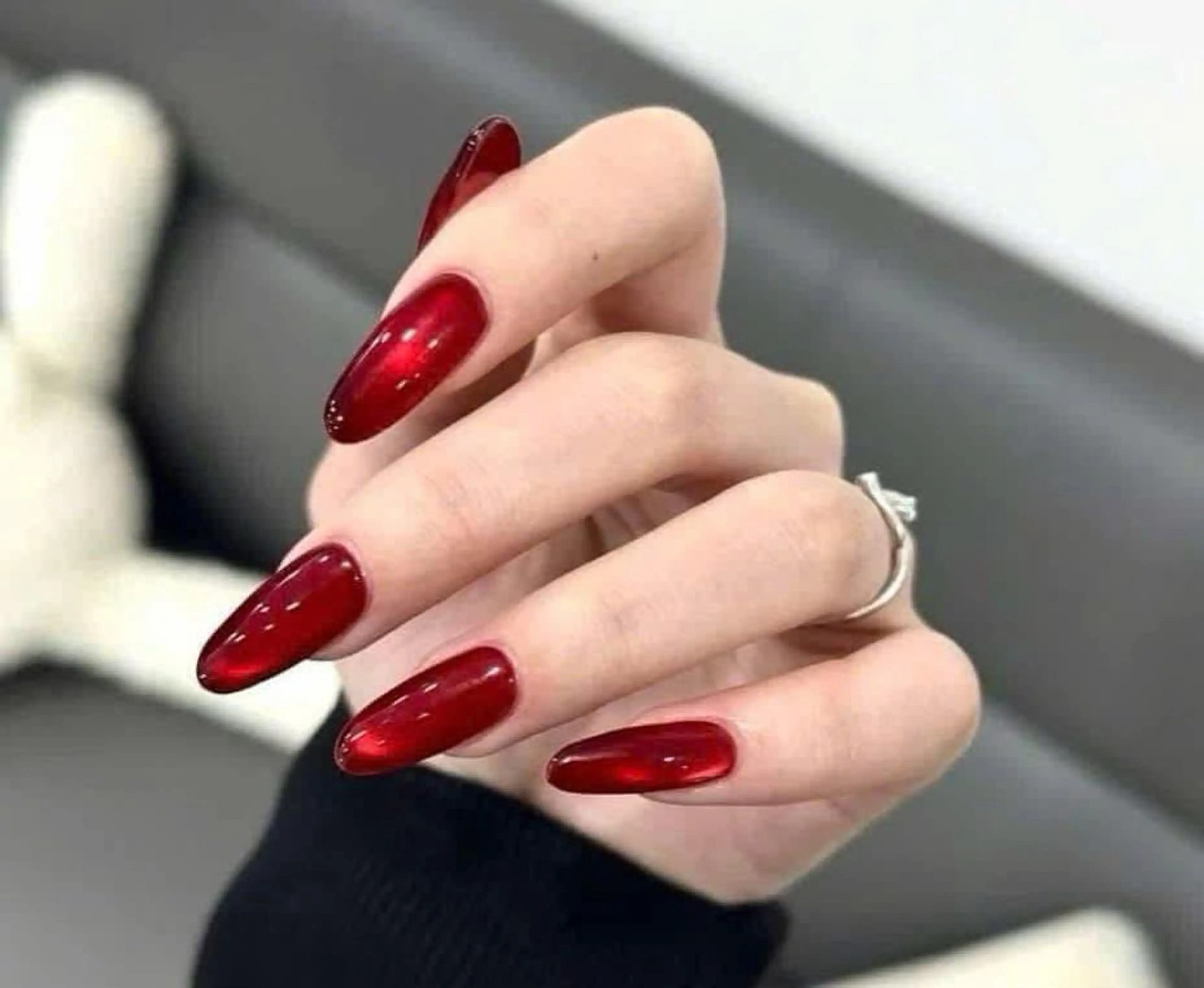 ネイル マグネットネイル マグネットワンカラー ワンカラーネイル ハンドネイル HaNa_Nail_Salon所属・HANA NAILのネイルデザイン