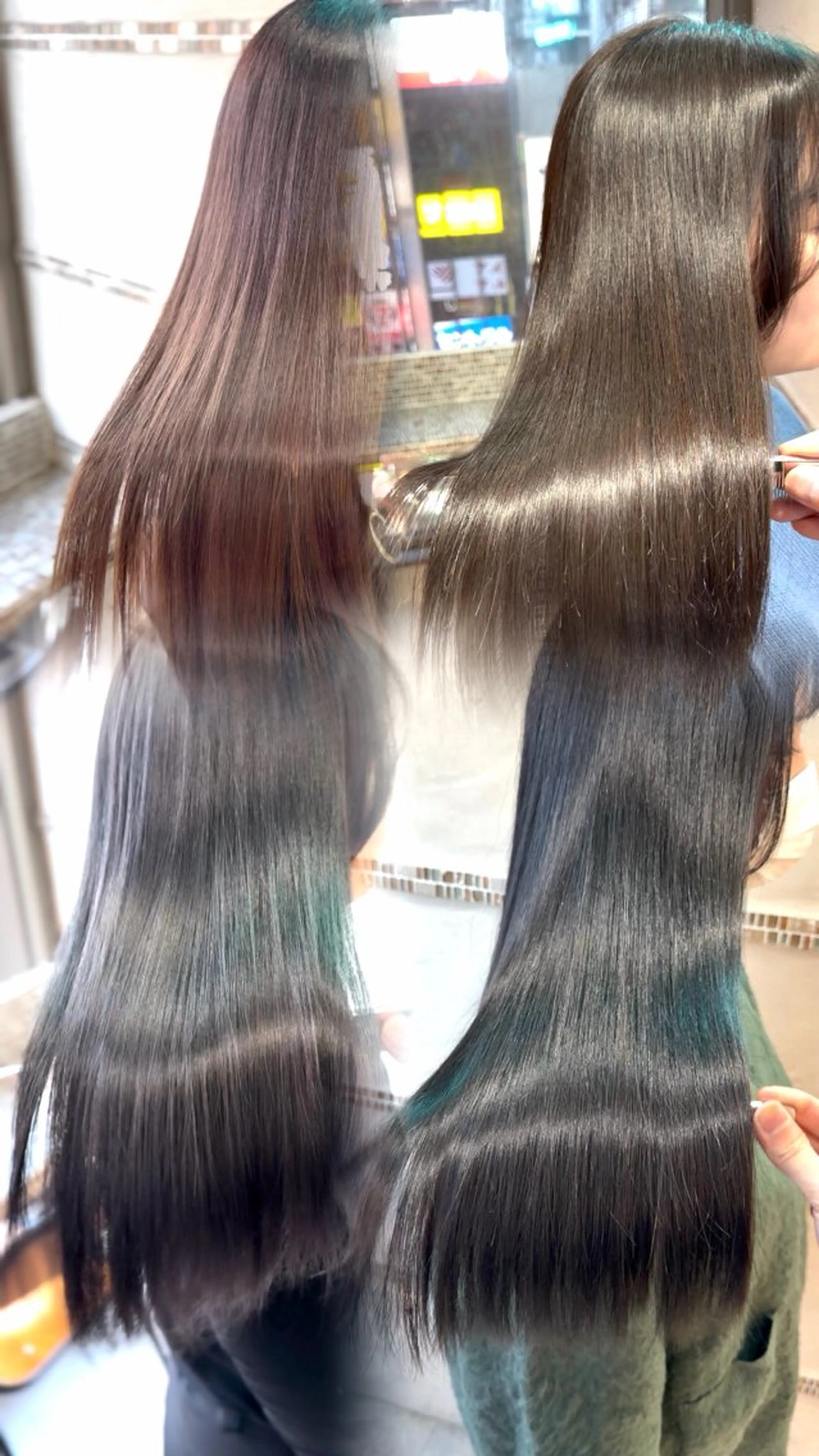 ✨人気オイルカラー✨iNOAカラー&デザインカット&ケラチントリートメントの写真