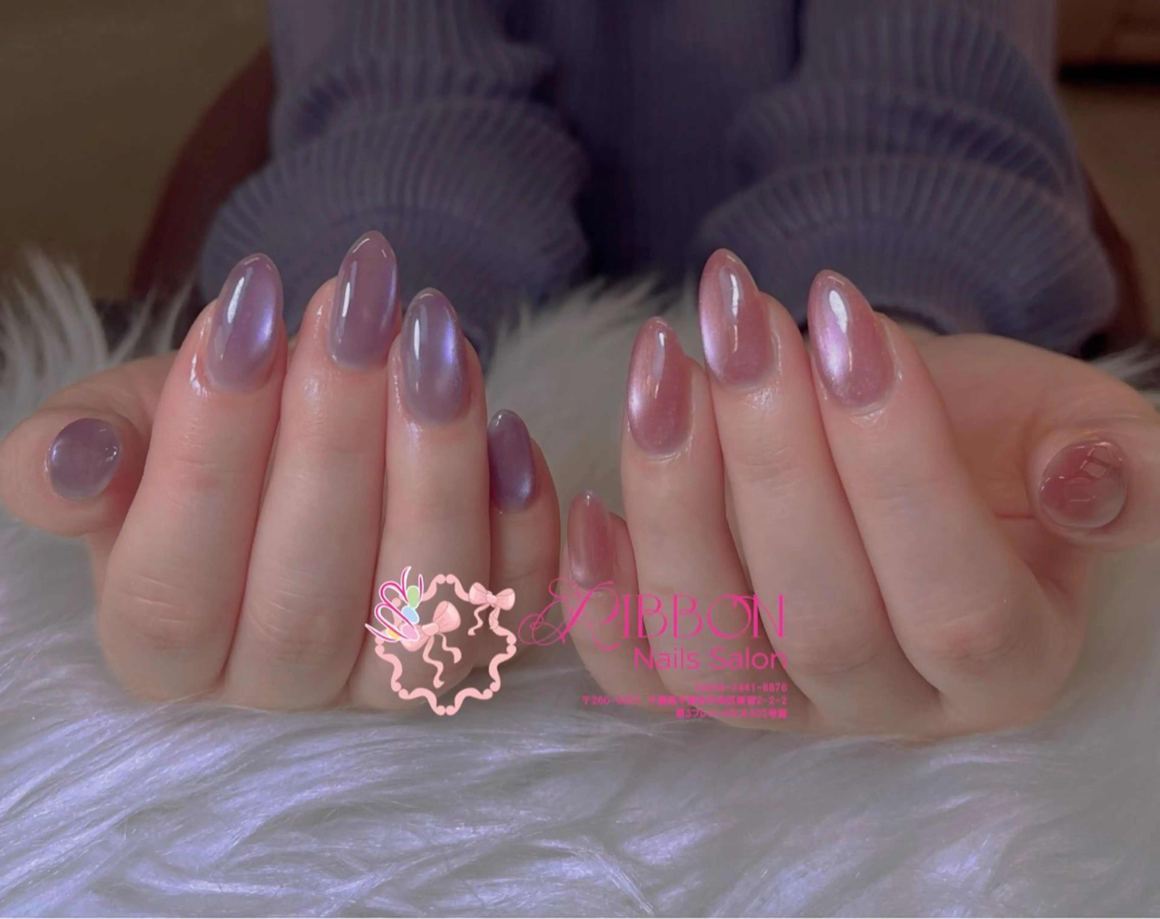 ネイル チークネイル フットネイル フレンチネイル グラデーション 韓国ネイル Ribbonnail salonのネイルデザイン