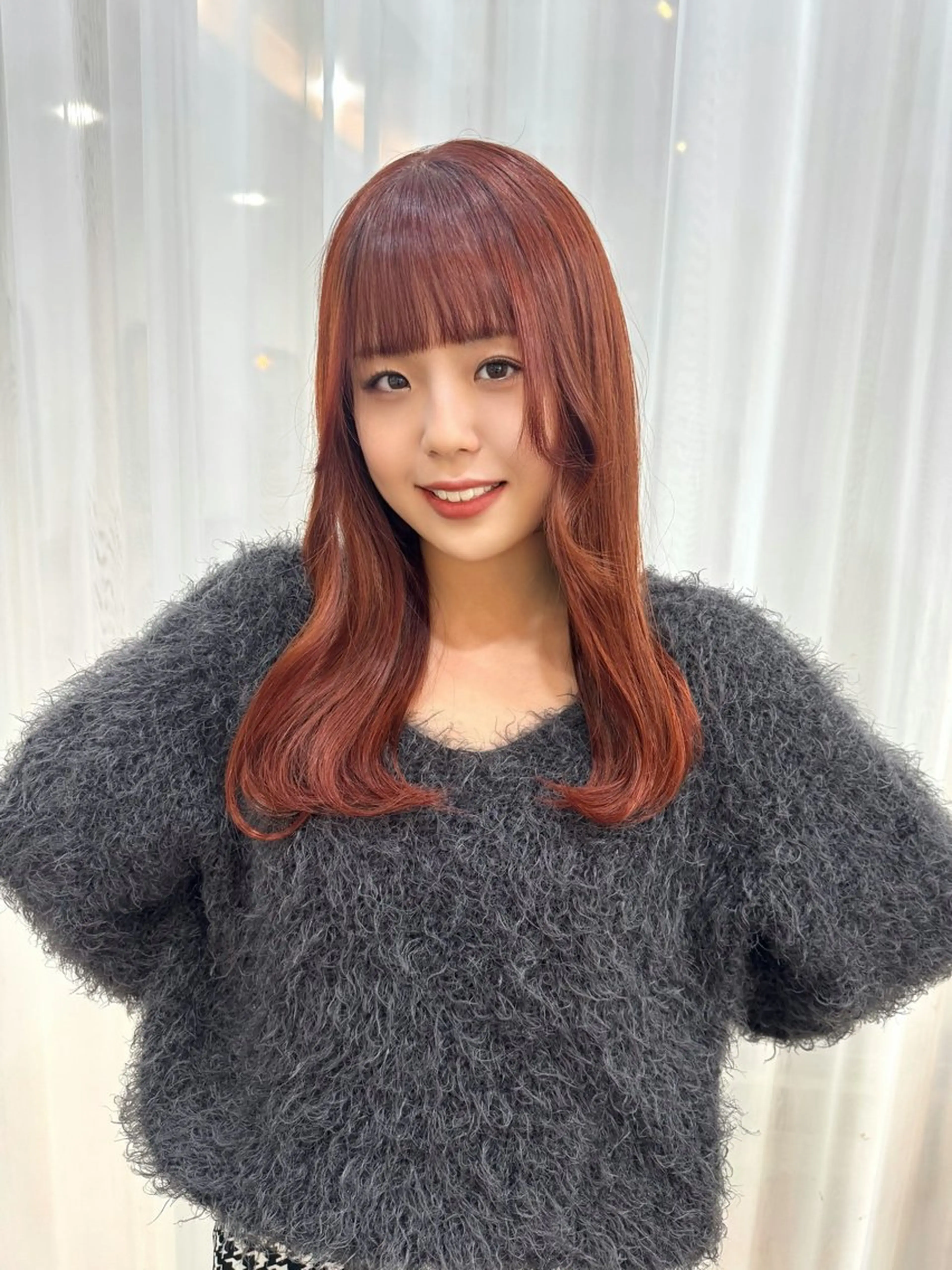 ロング カラー ブリーチ ブラウンカラー ロング 志賀 あずみのヘアスタイル