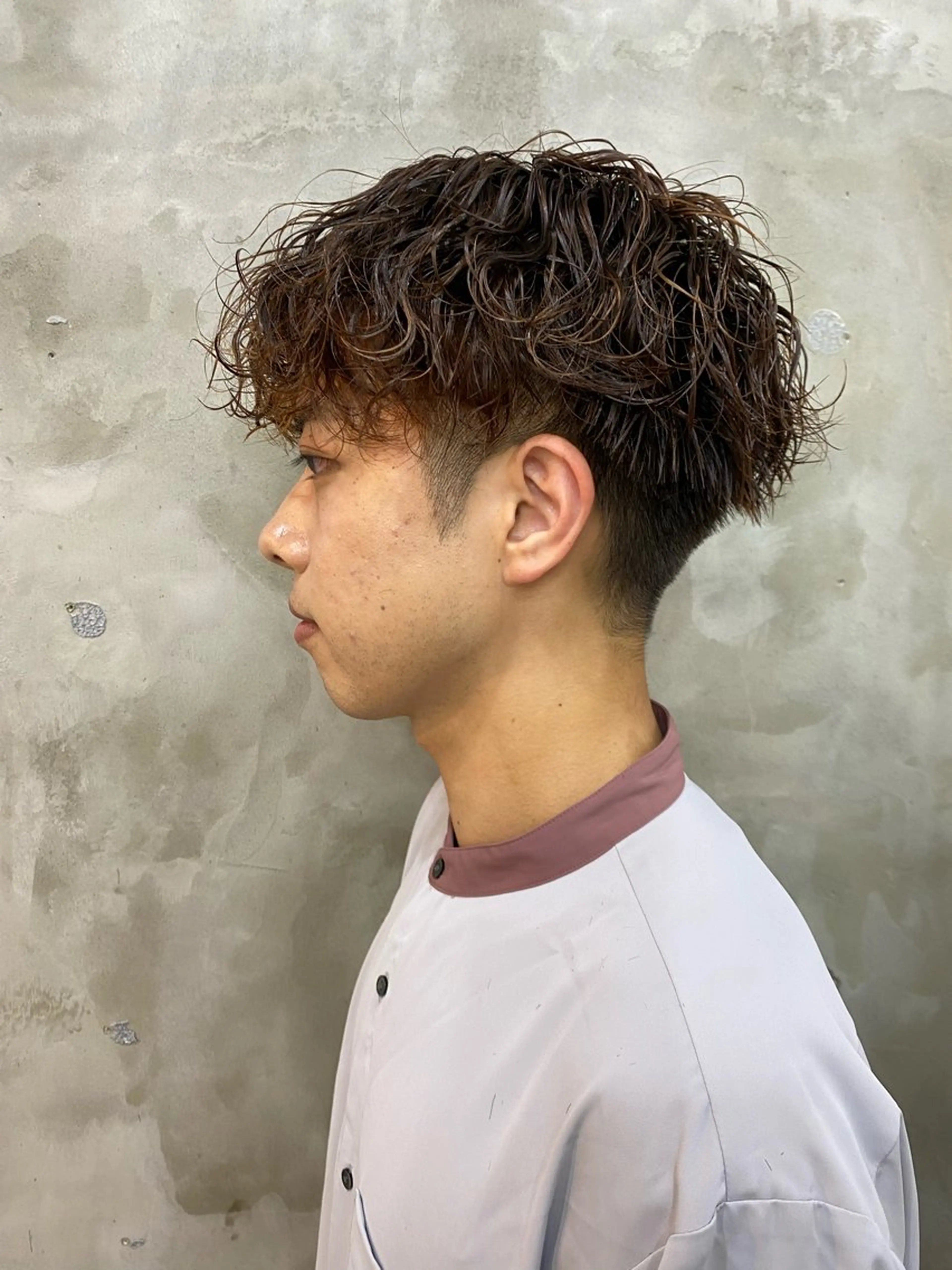 メンズ メンズパーマ 志賀 あずみのヘアスタイル