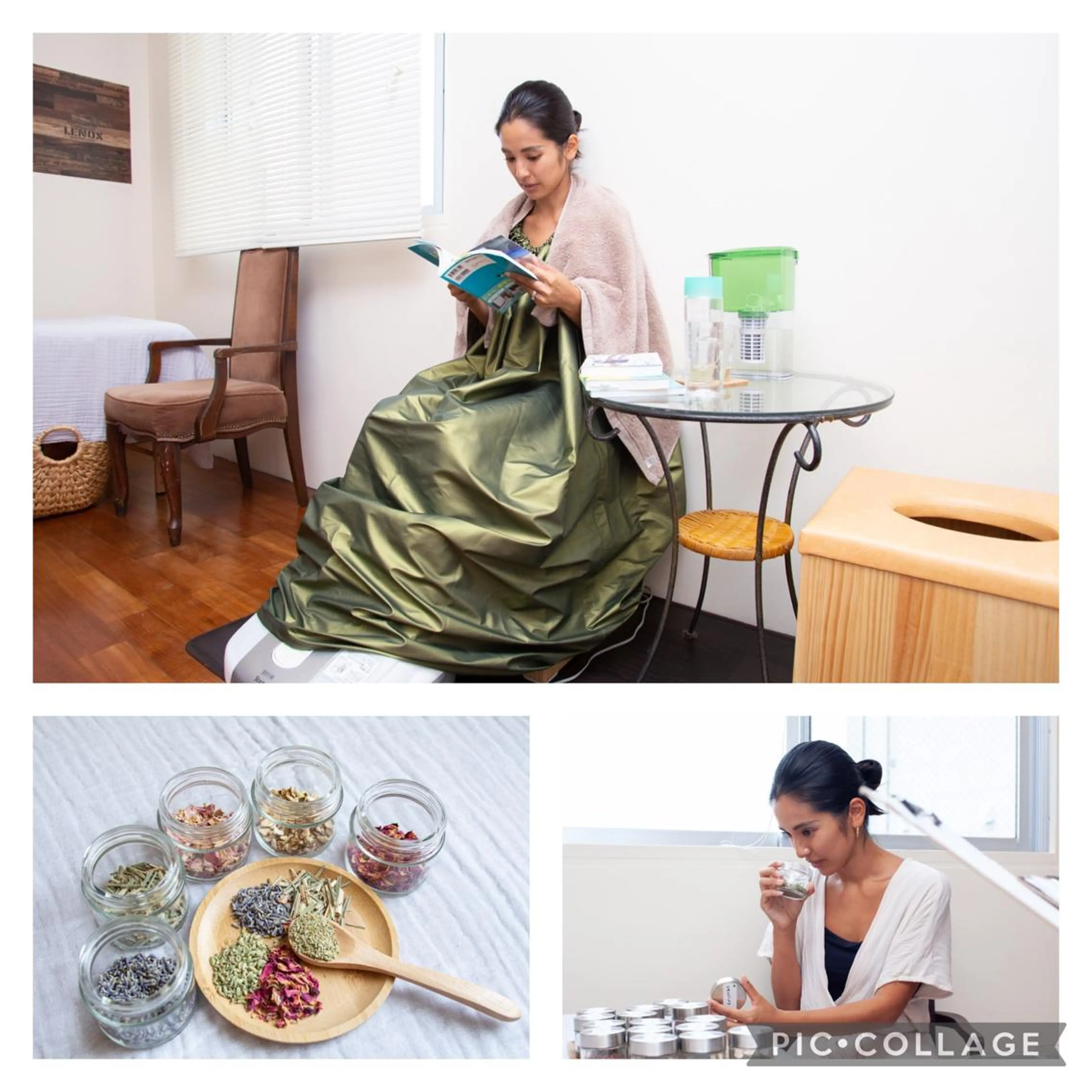 よもぎ蒸し30分＋オイルトリートメント上半身or下半身の写真