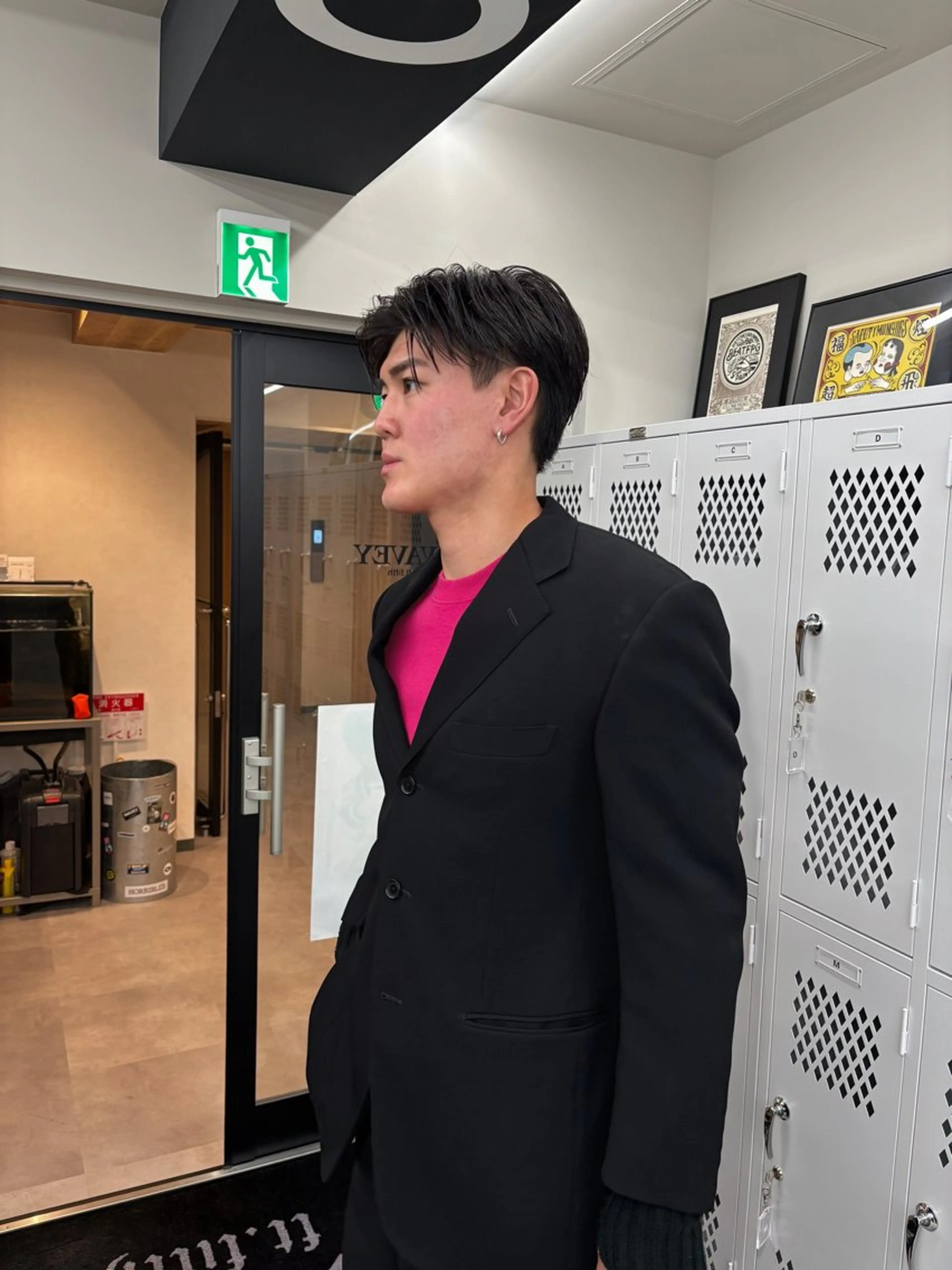 メンズ センターパート メンズ韓国風 マッシュ メンズパーマ ツーブロック 横浜メンズパーマ/ シャドウ/ショウゴのヘアスタイル