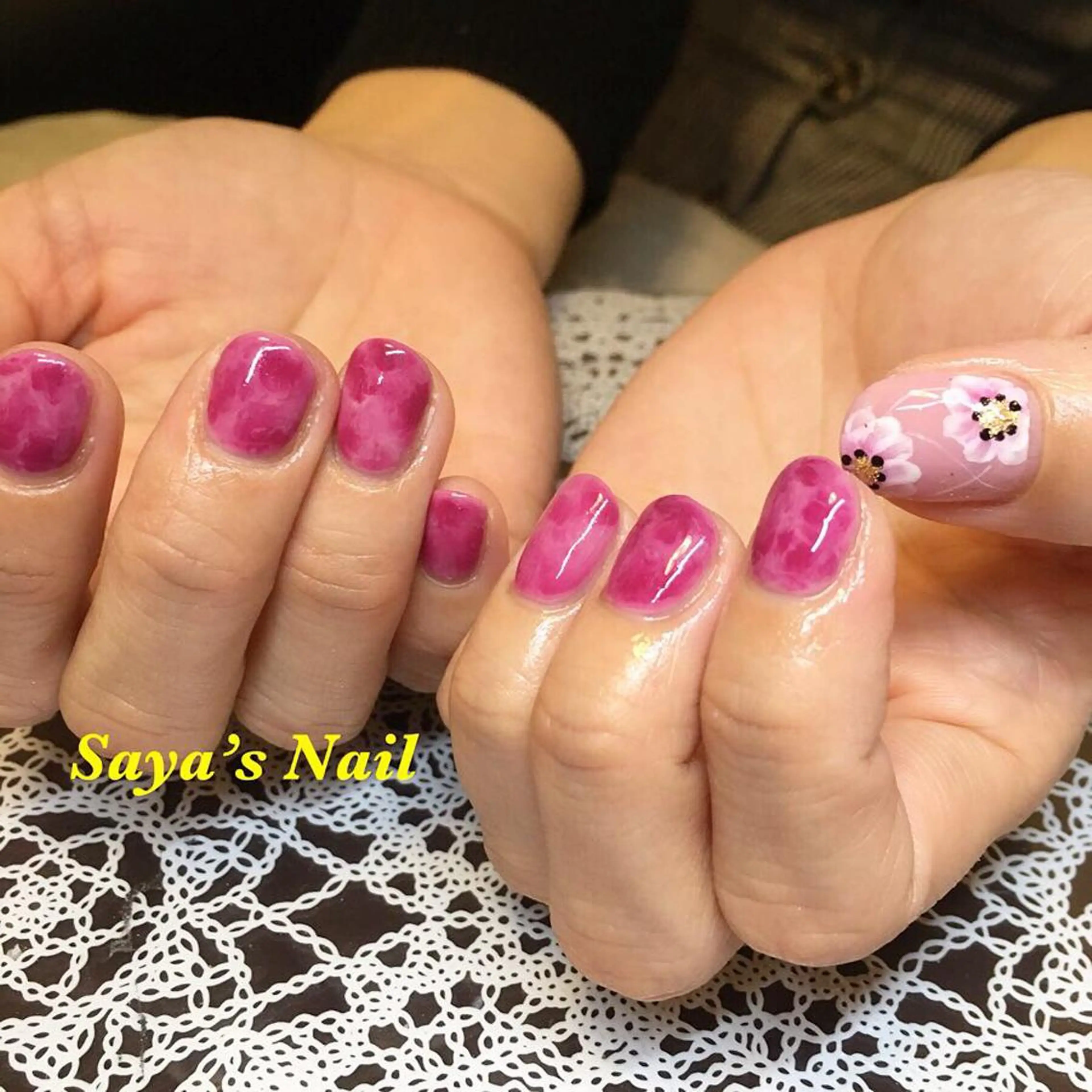 ネイル 大理石ネイル(マーブル) SantéNail SAYAKAのネイルデザイン