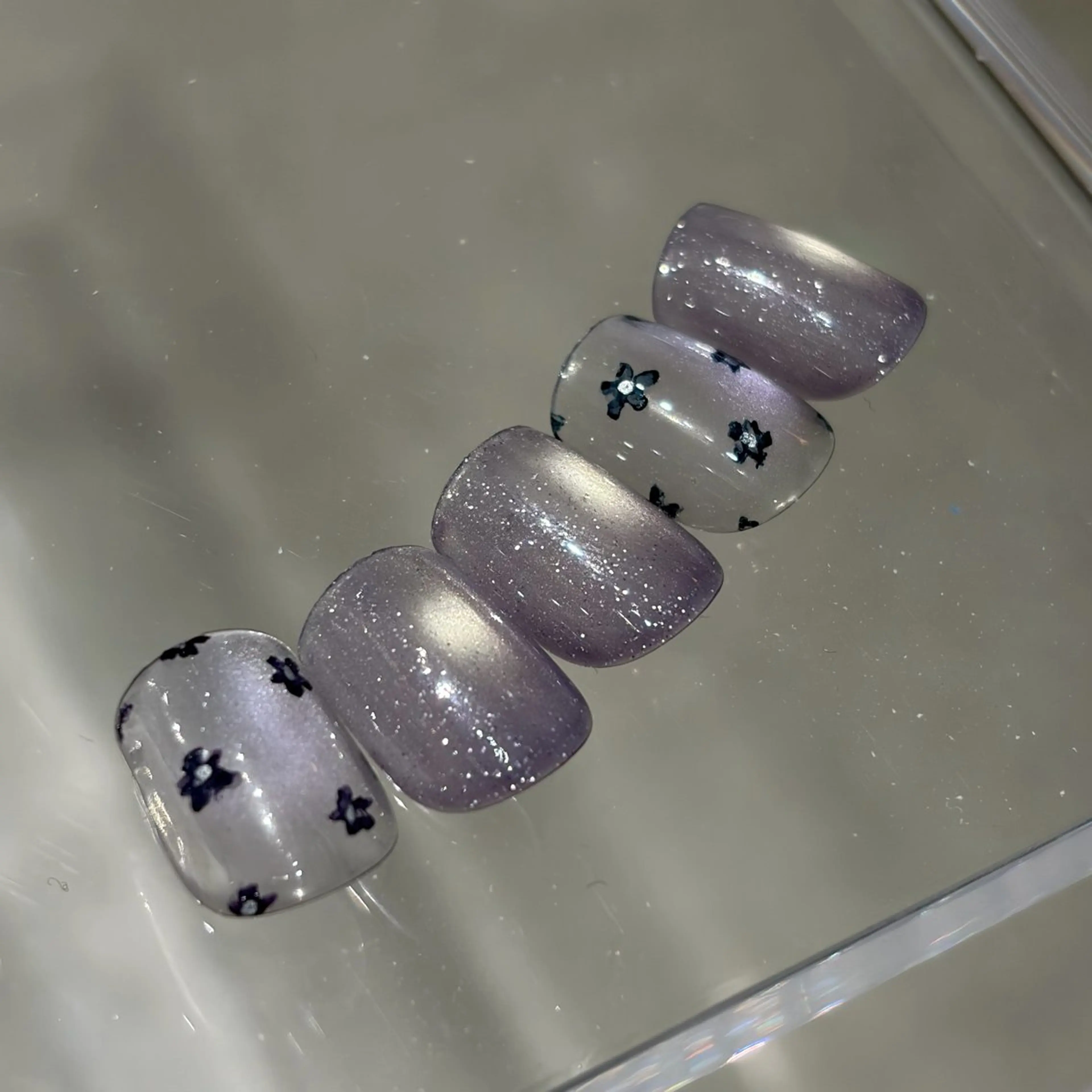 ネイル マグネットネイル 春ネイル ハンドネイル an ｜青山ネイルのネイルデザイン