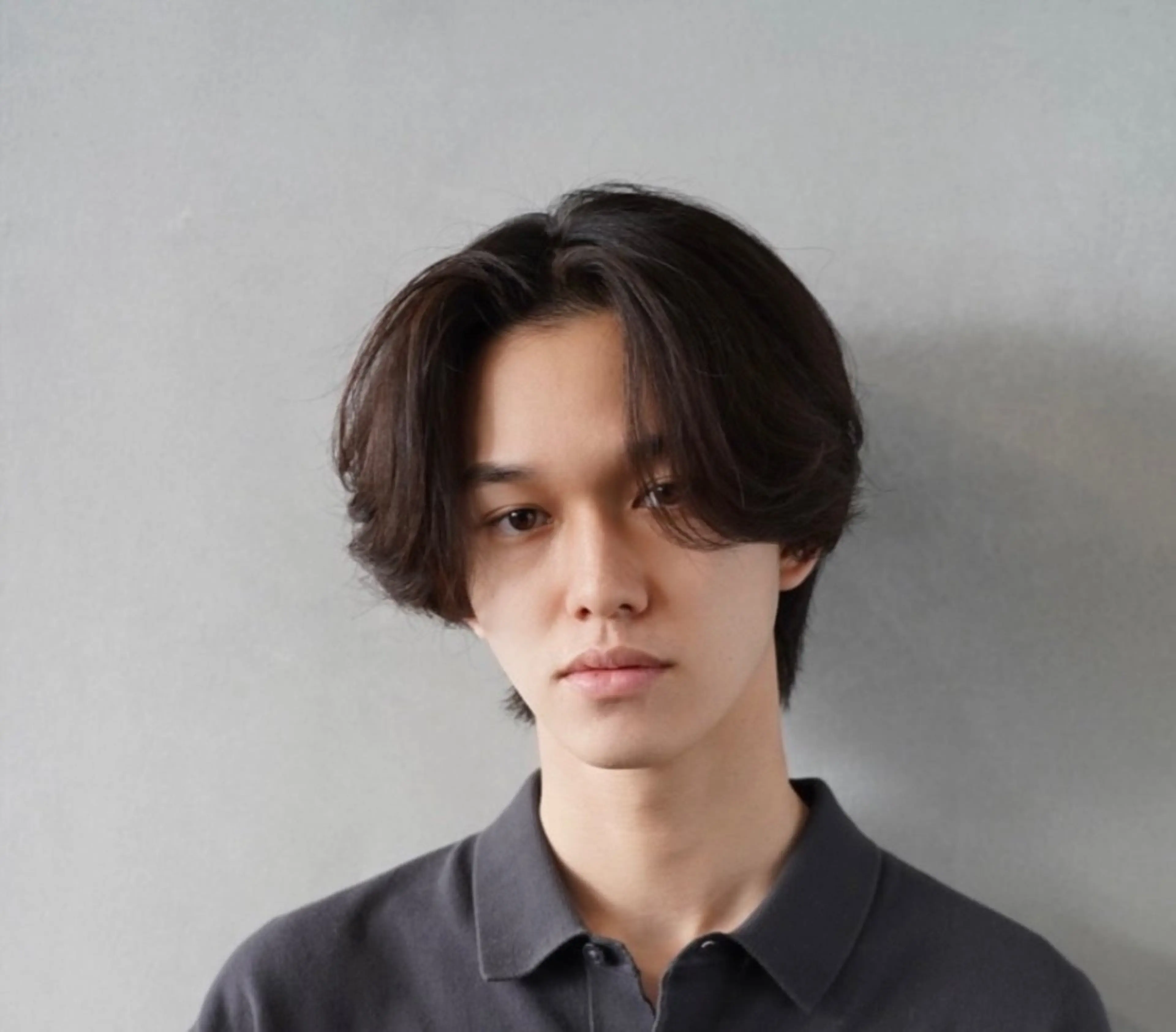 ミディアム パーマ ヘアアレンジ メンズ カット パーマ fifth 石川 凪のヘアスタイル