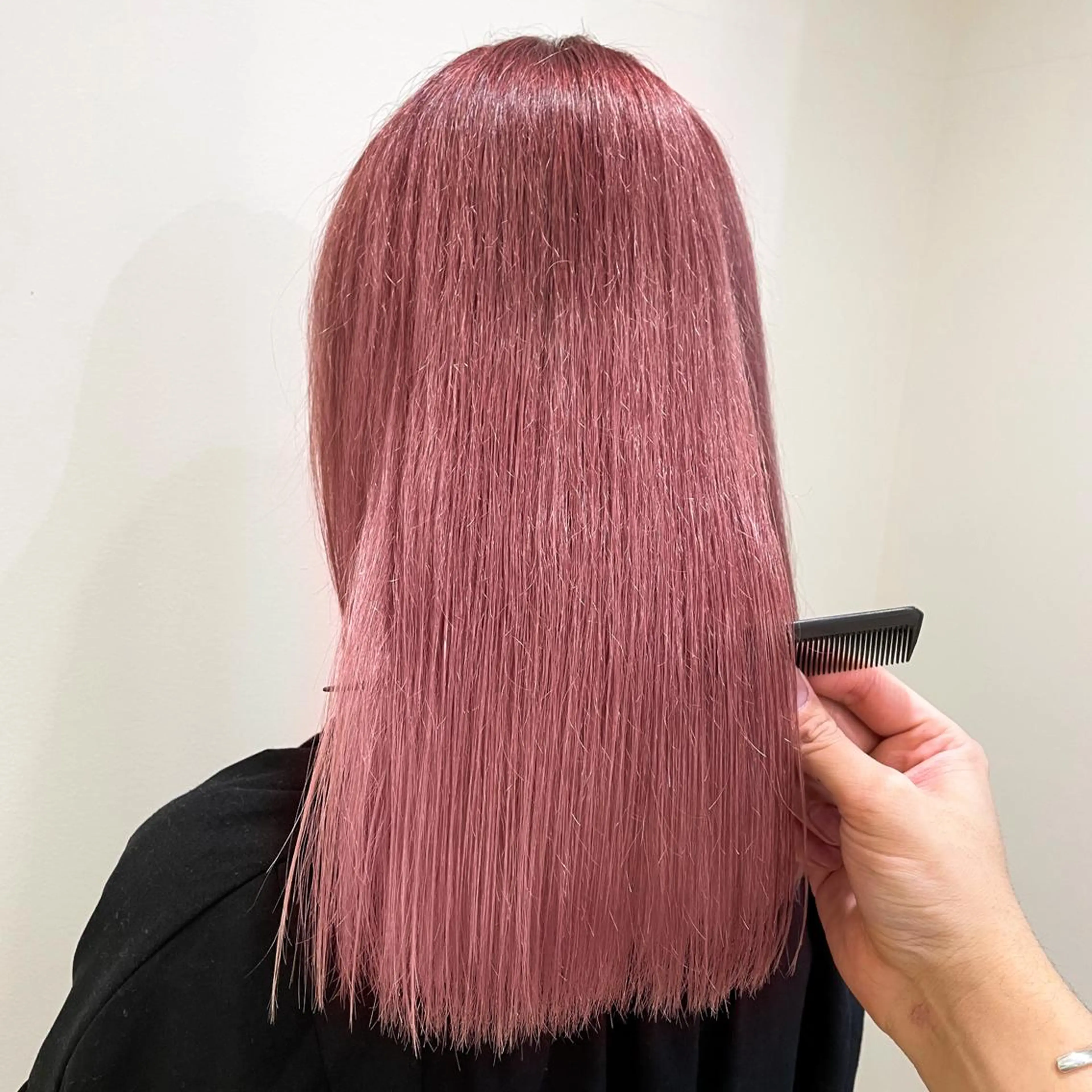 セミロング カラー 縮毛矯正/髪質改善 /韓国風　山川春輝のヘアスタイル