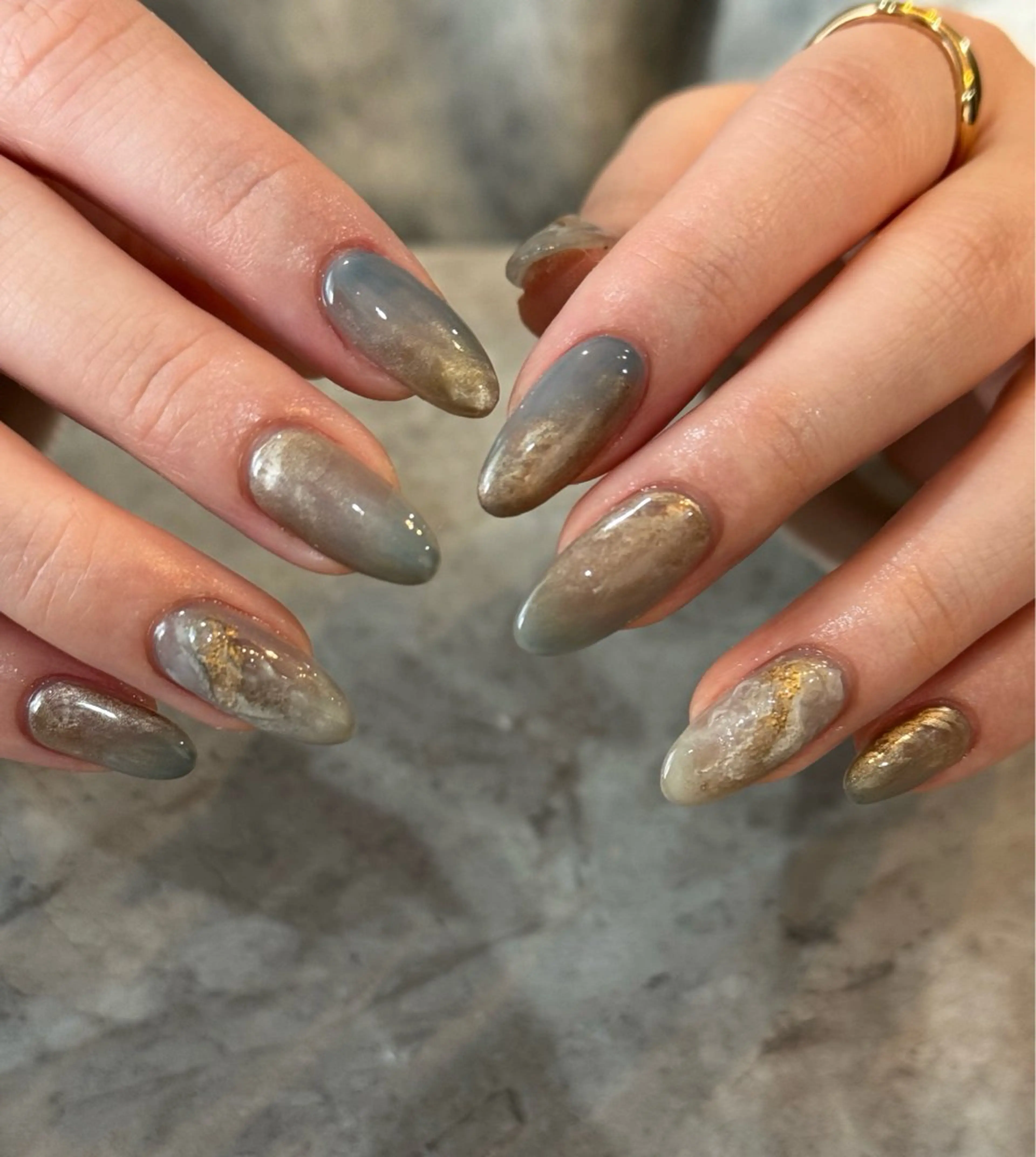 ネイル ニュアンスネイル ハンドネイル Blé nailのネイルデザイン