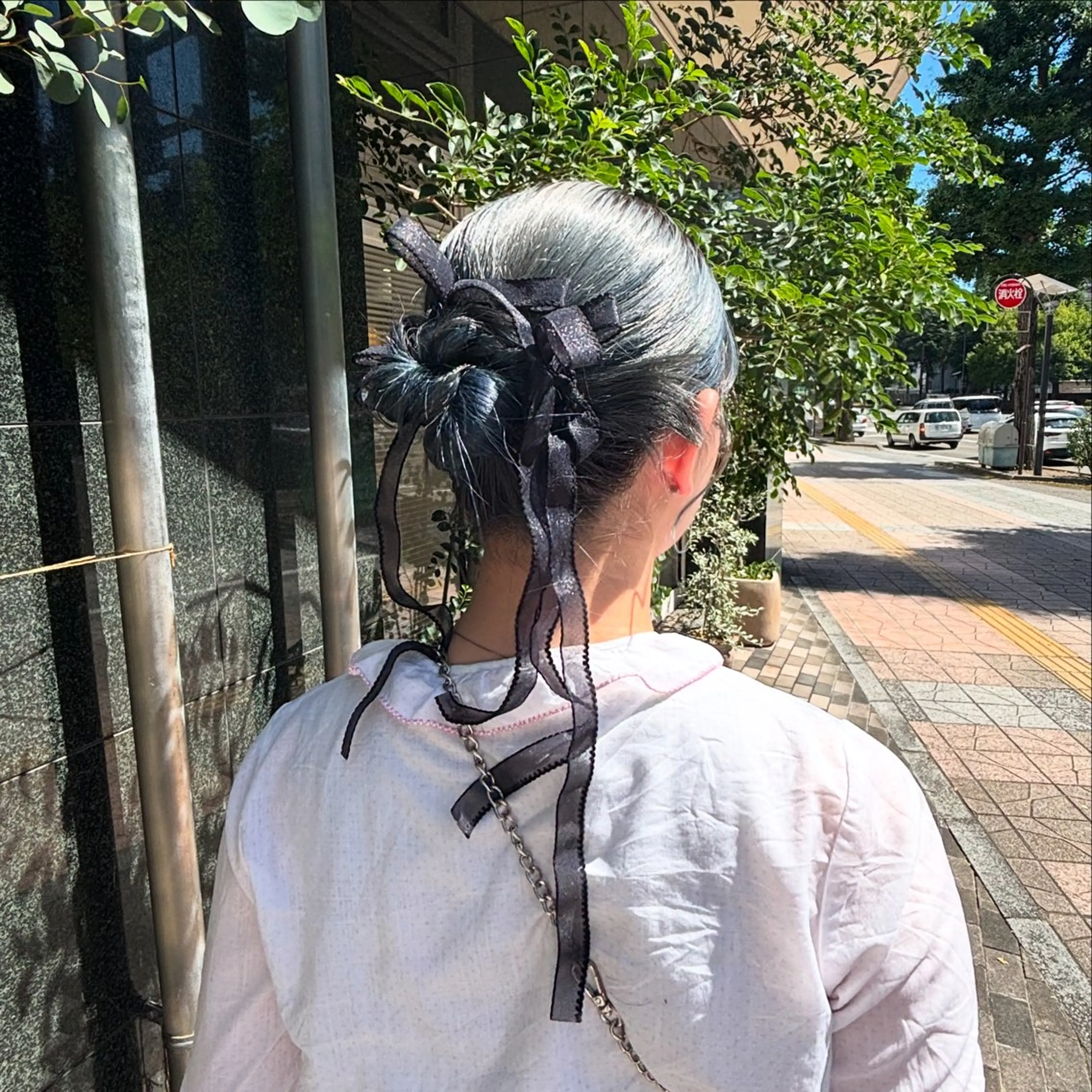 ミディアム ヘアアレンジ レディースカラー🧡 🫧Akariのヘアスタイル