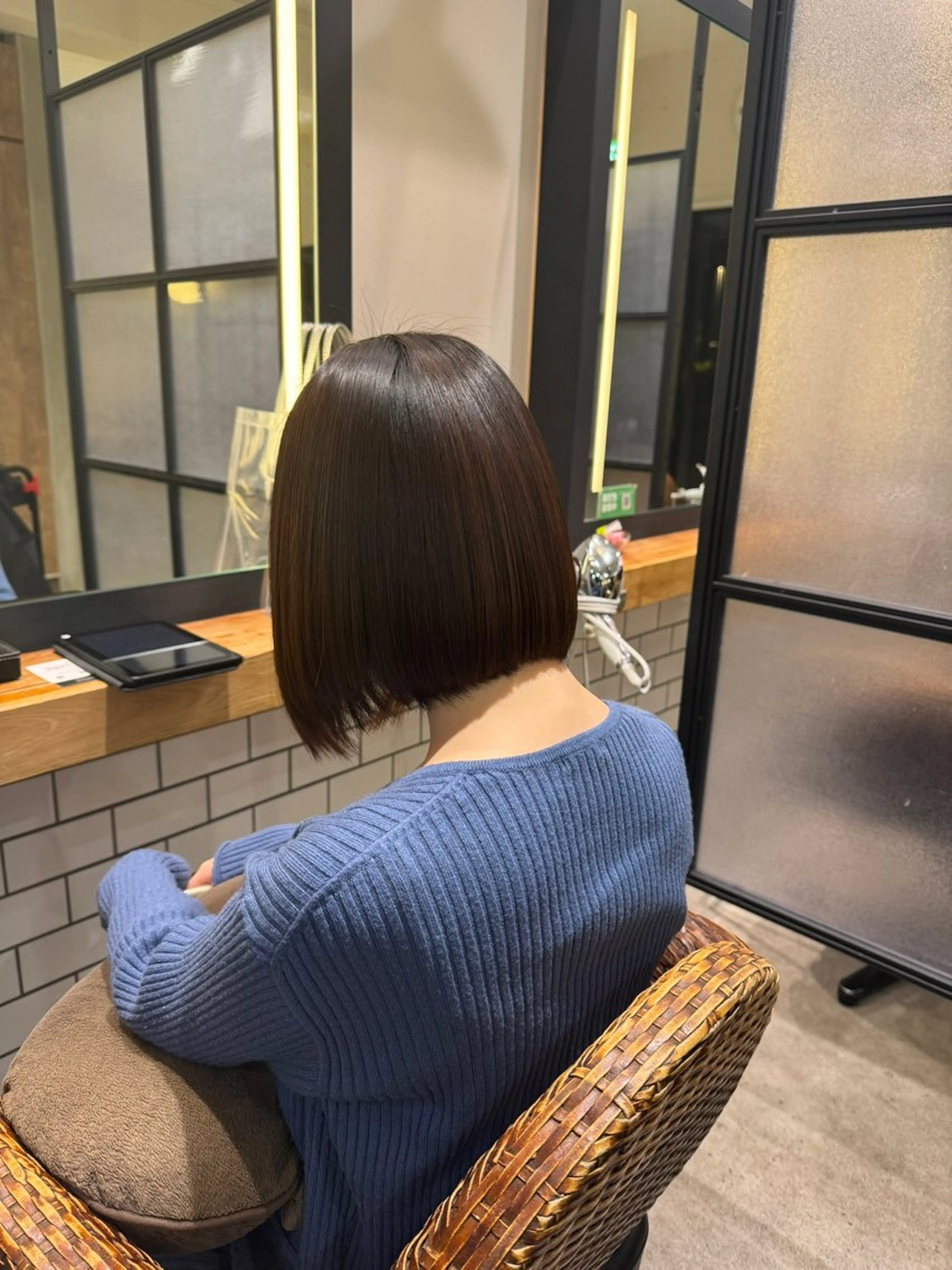 ショート カット 縮毛矯正 暖色カラー🤎Red Neo meiのヘアスタイル