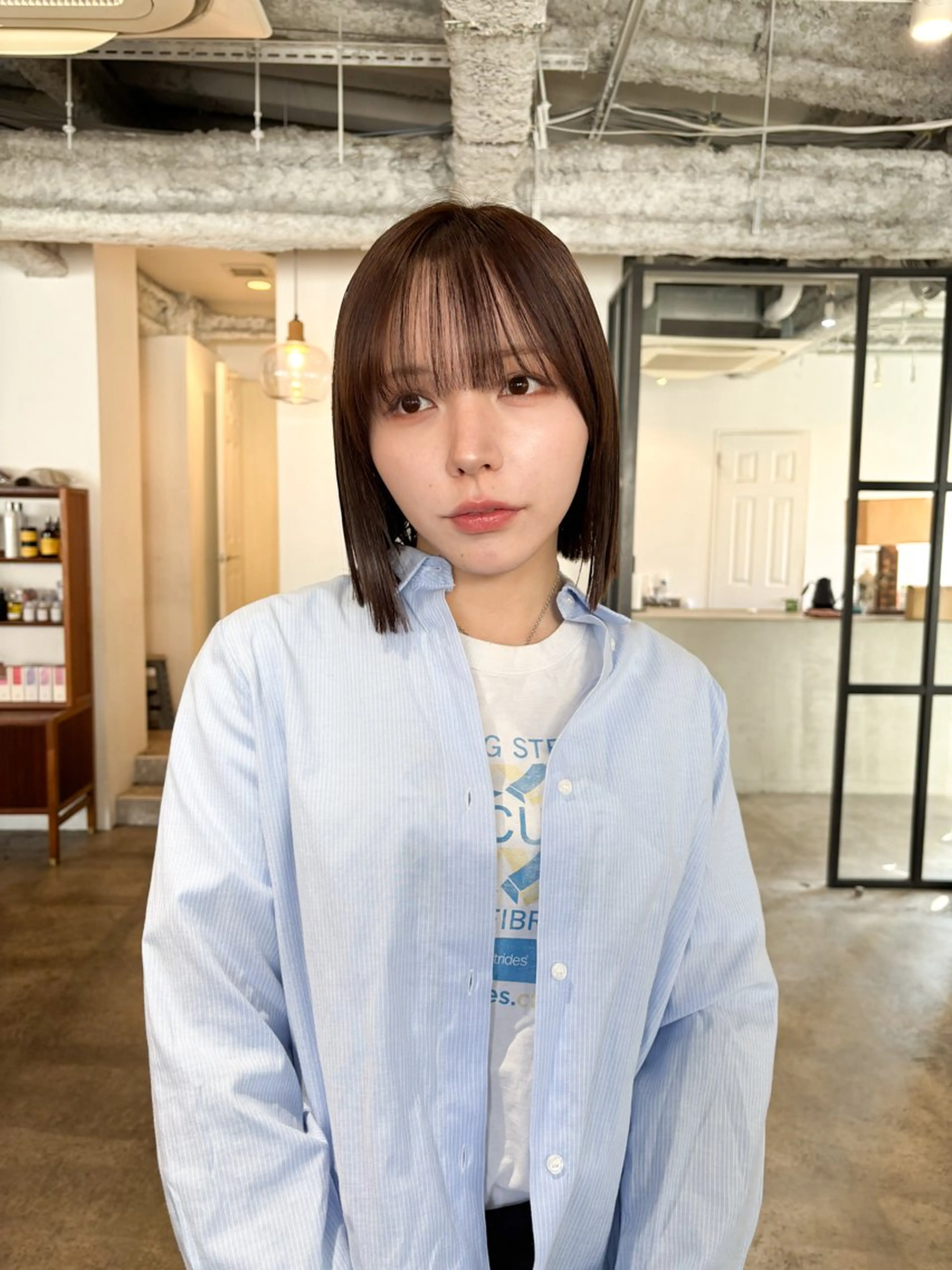 ショート カラー ボブ カット ヘアカラー トリートメント Takuma Suzuki中目黒のヘアスタイル