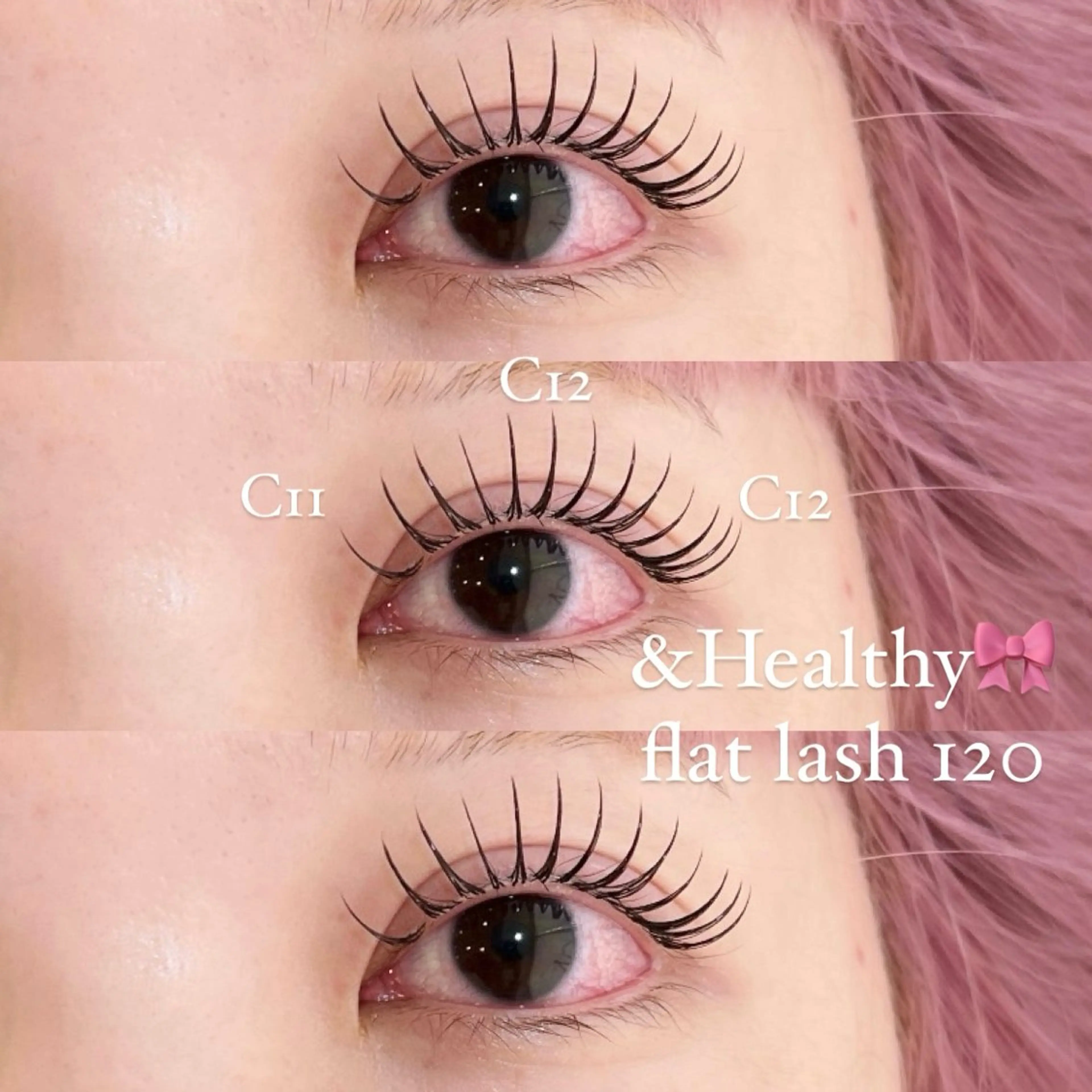 &Healthy🎀フラットラッシュ&パーマ（120本¥13000）（140本¥14000）※初回の方オフ代無料の写真