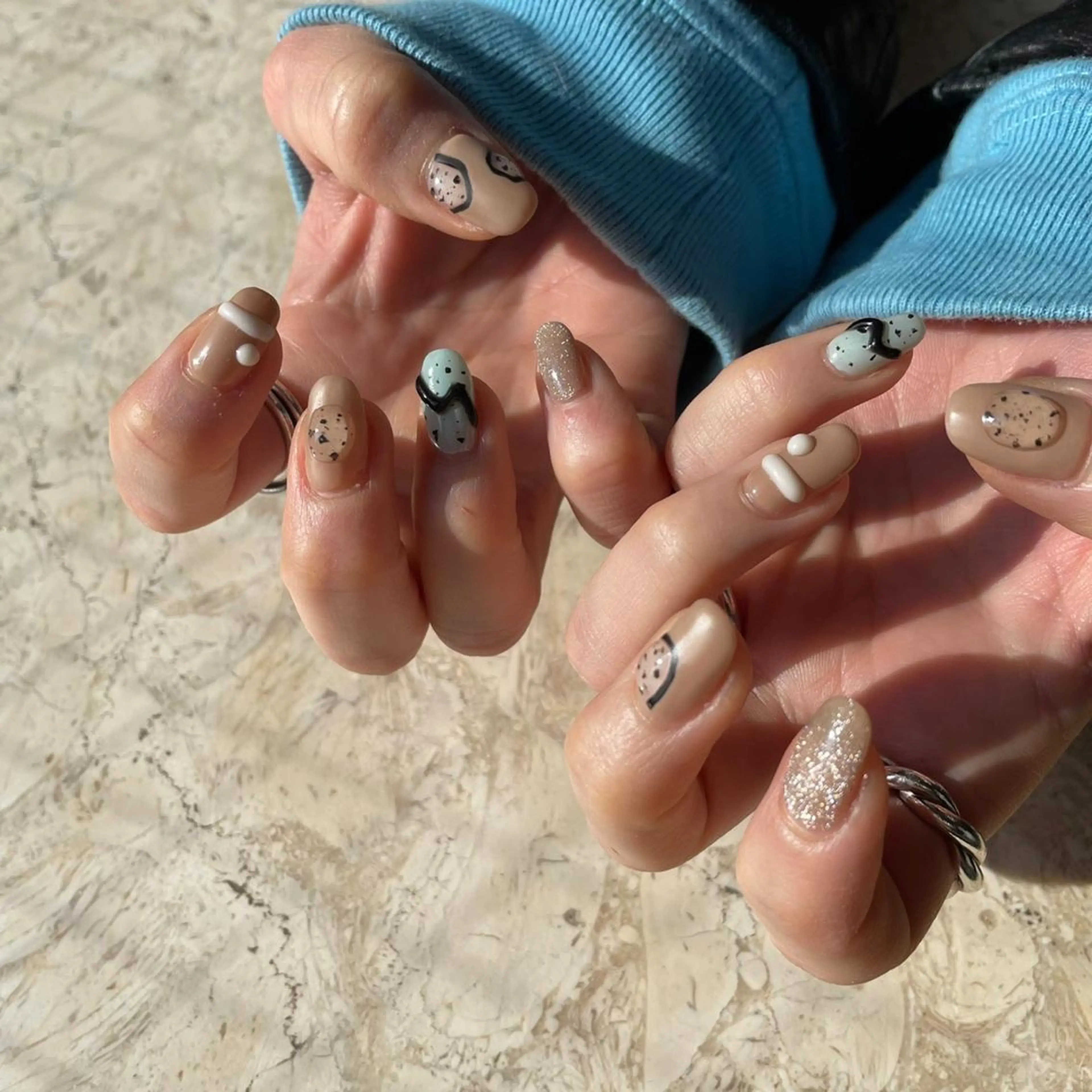 ネイル アニマル柄 アートネイル フラワーネイル フレンチネイル ジェルネイル ハンドネイル フットネイル nail salon mieux(ミュー)のマツエク・マツパデザイン