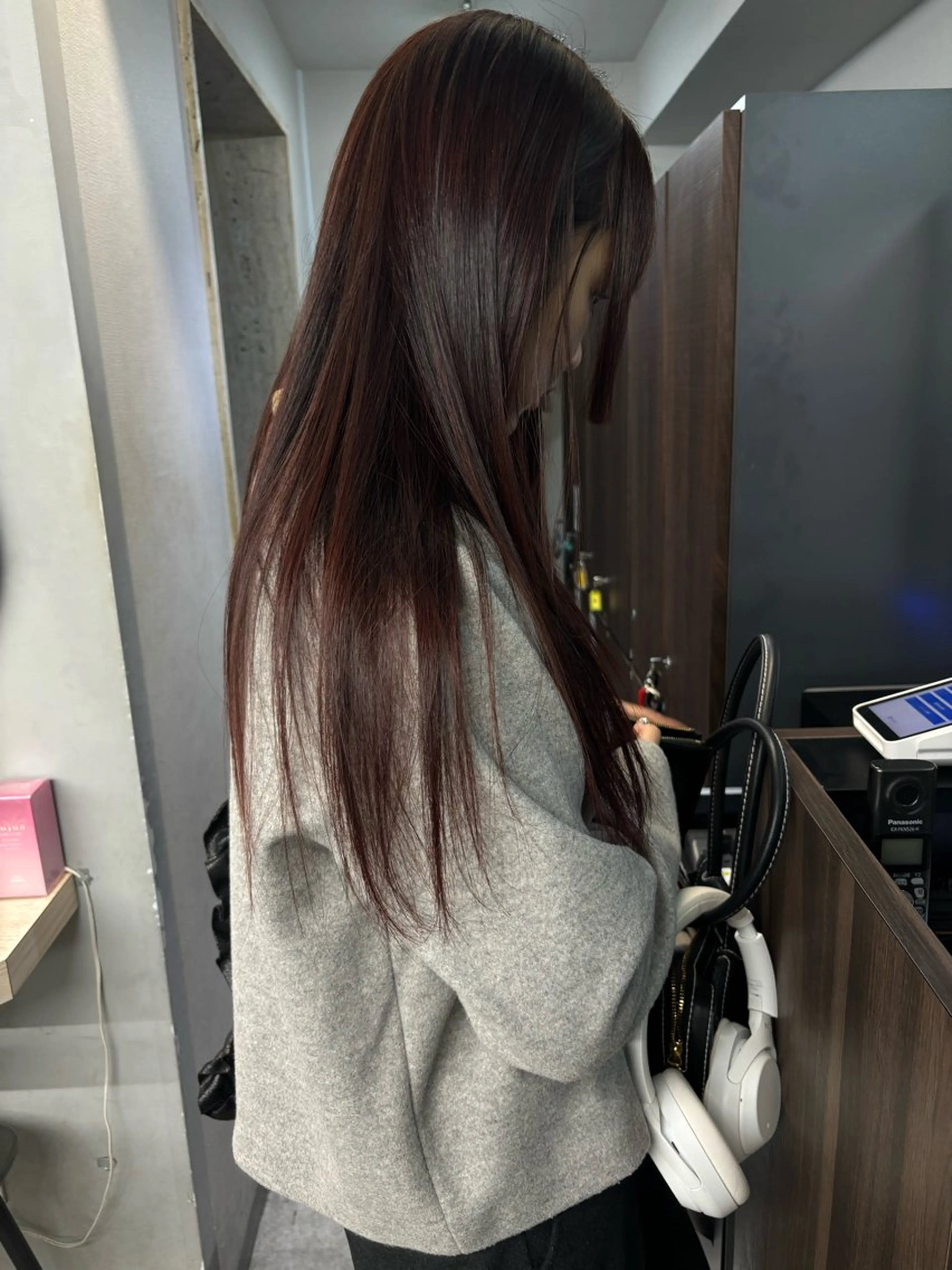 セミロング カラー ヘアカラー トリートメント 💟Opus/ Mizuki🐕💟のヘアスタイル