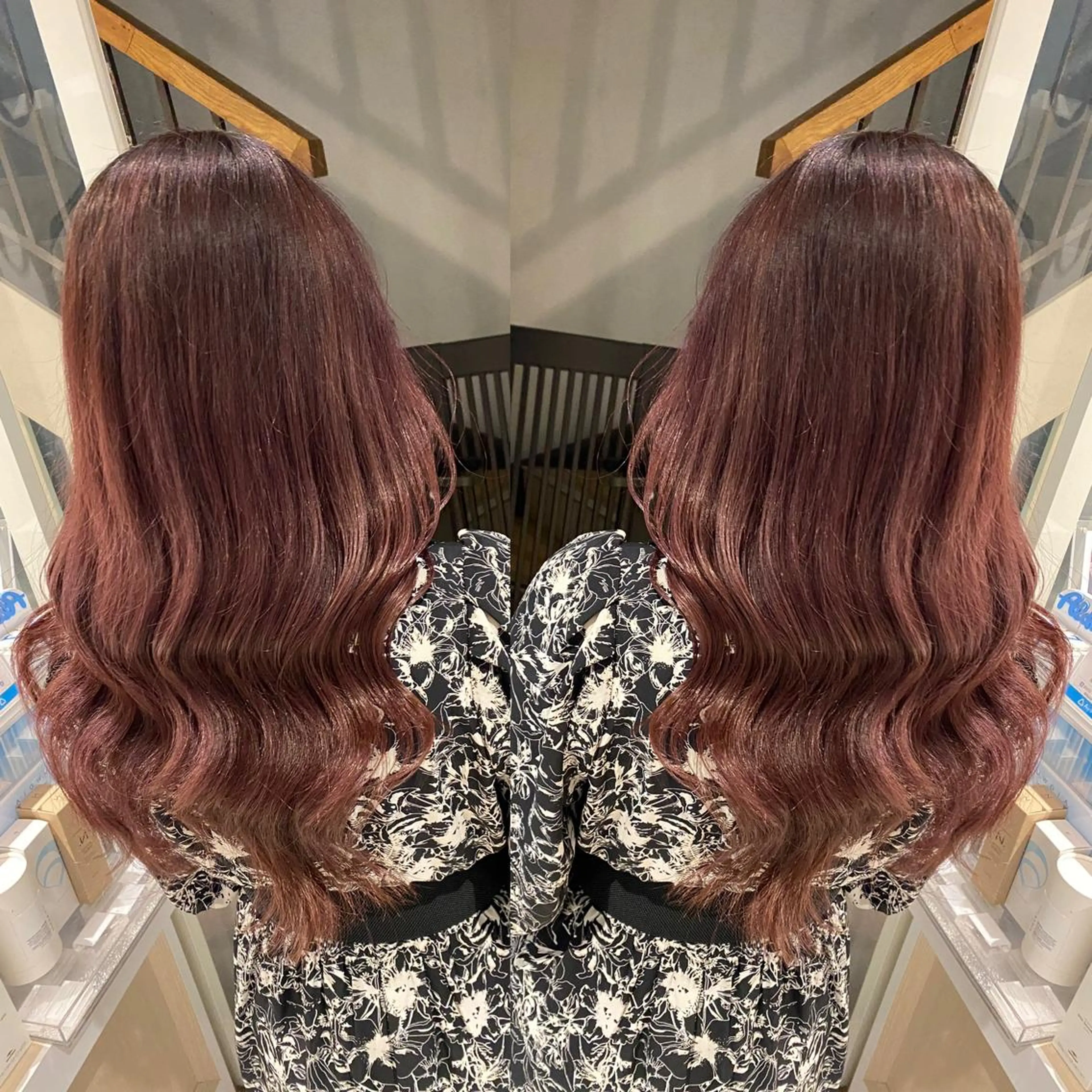 セミロング カラー ヘアアレンジ 🔥ハイトーンカラー ギャルNAOKI🔥のヘアスタイル