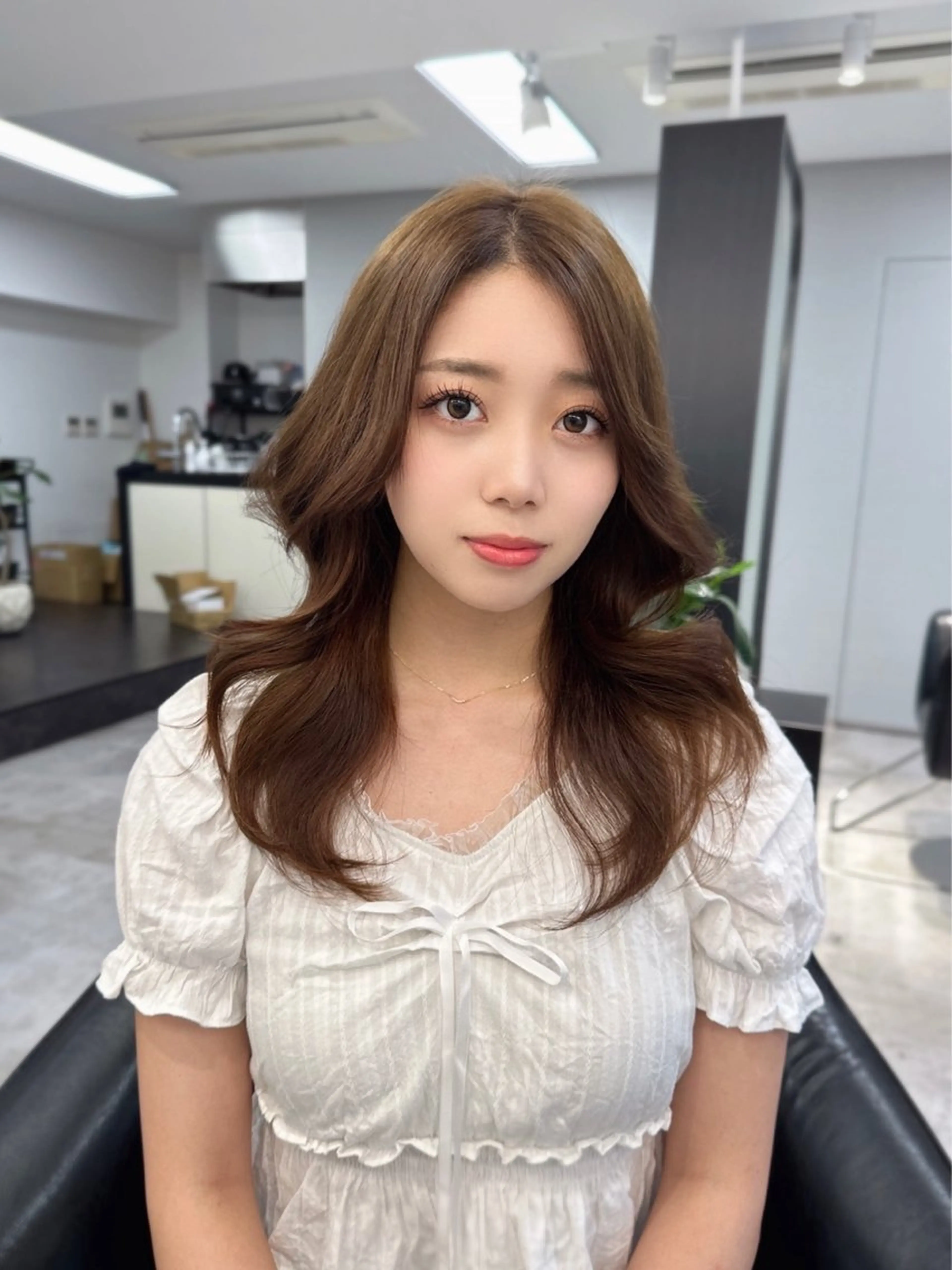 ミディアム カラー 韓国ヘア 店長NEGIのヘアスタイル