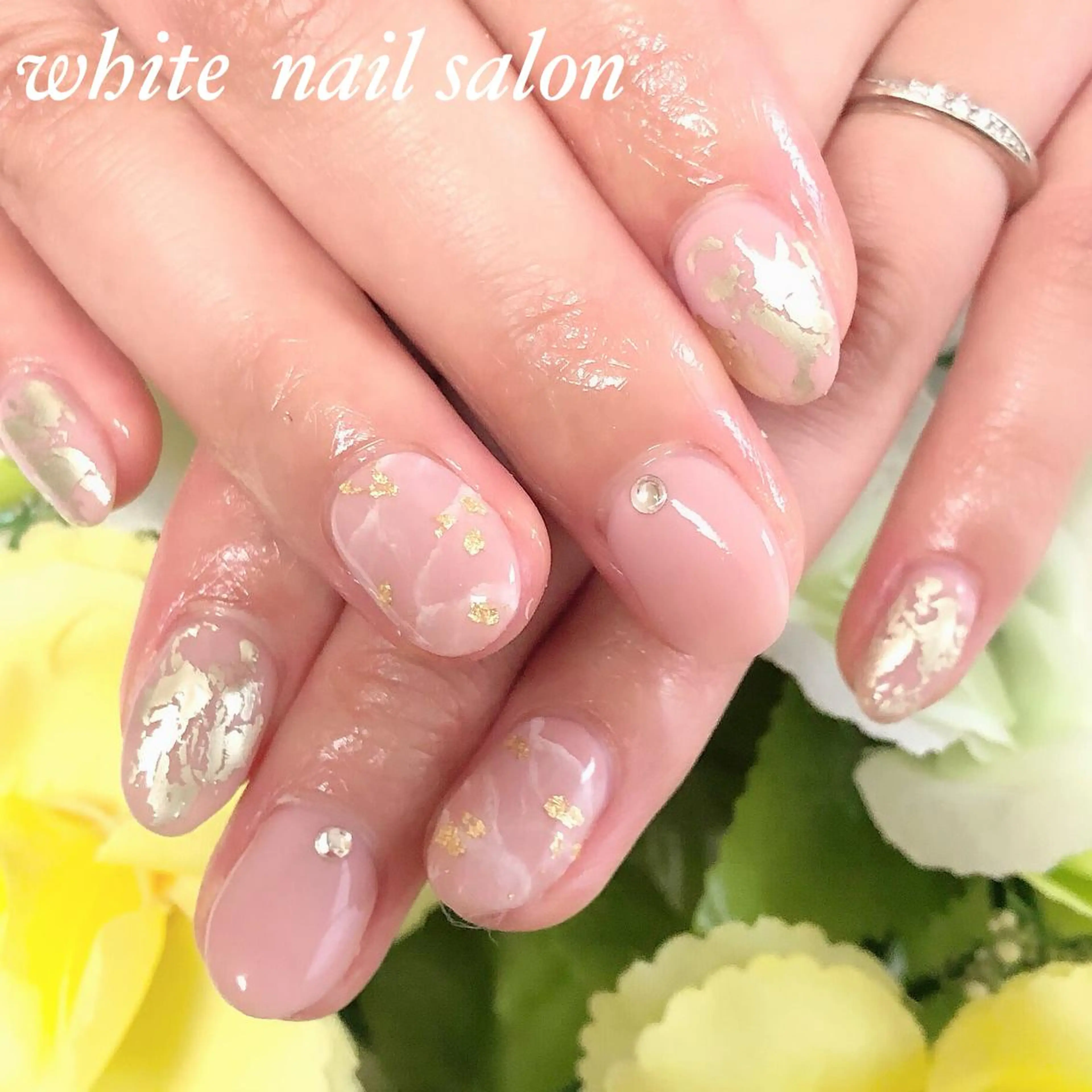ネイル アートネイル フットネイル フレンチネイル ジェルネイル ハードジェル ハンドネイル white nail salonのネイルデザイン