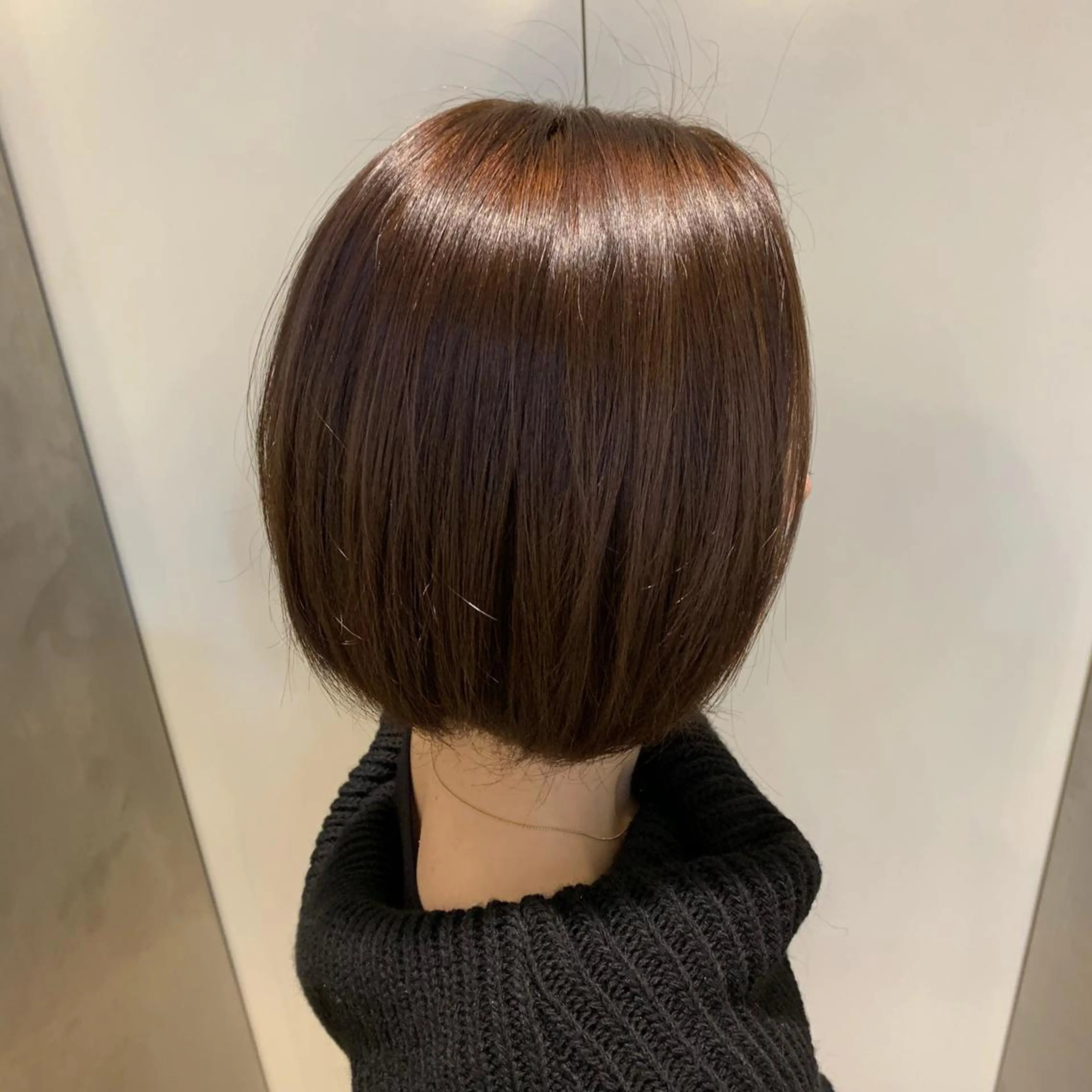 カラー グレージュ 天野 利咲のヘアスタイル