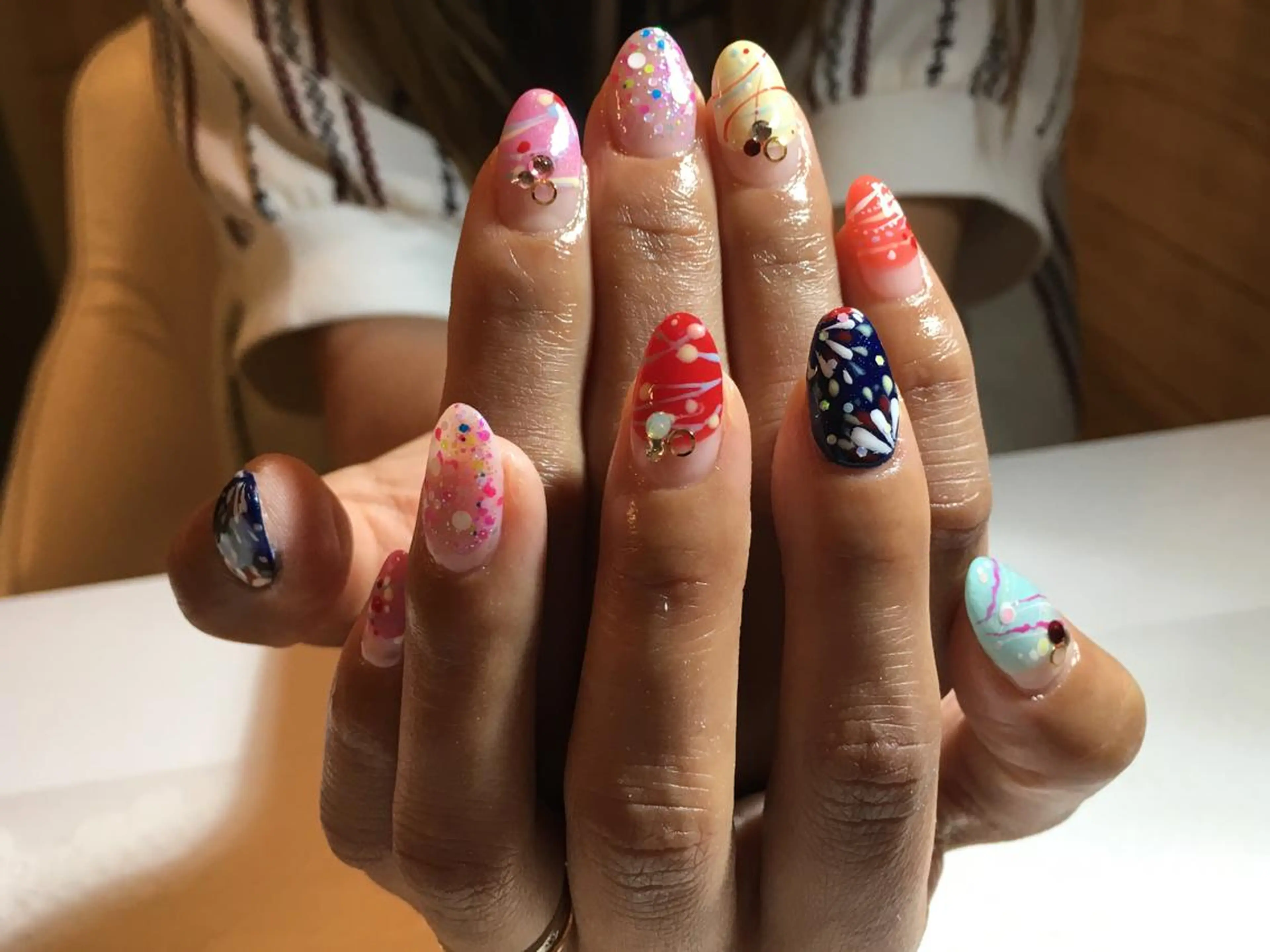 ネイル ヨーヨーネイル 古川 里美のネイルデザイン