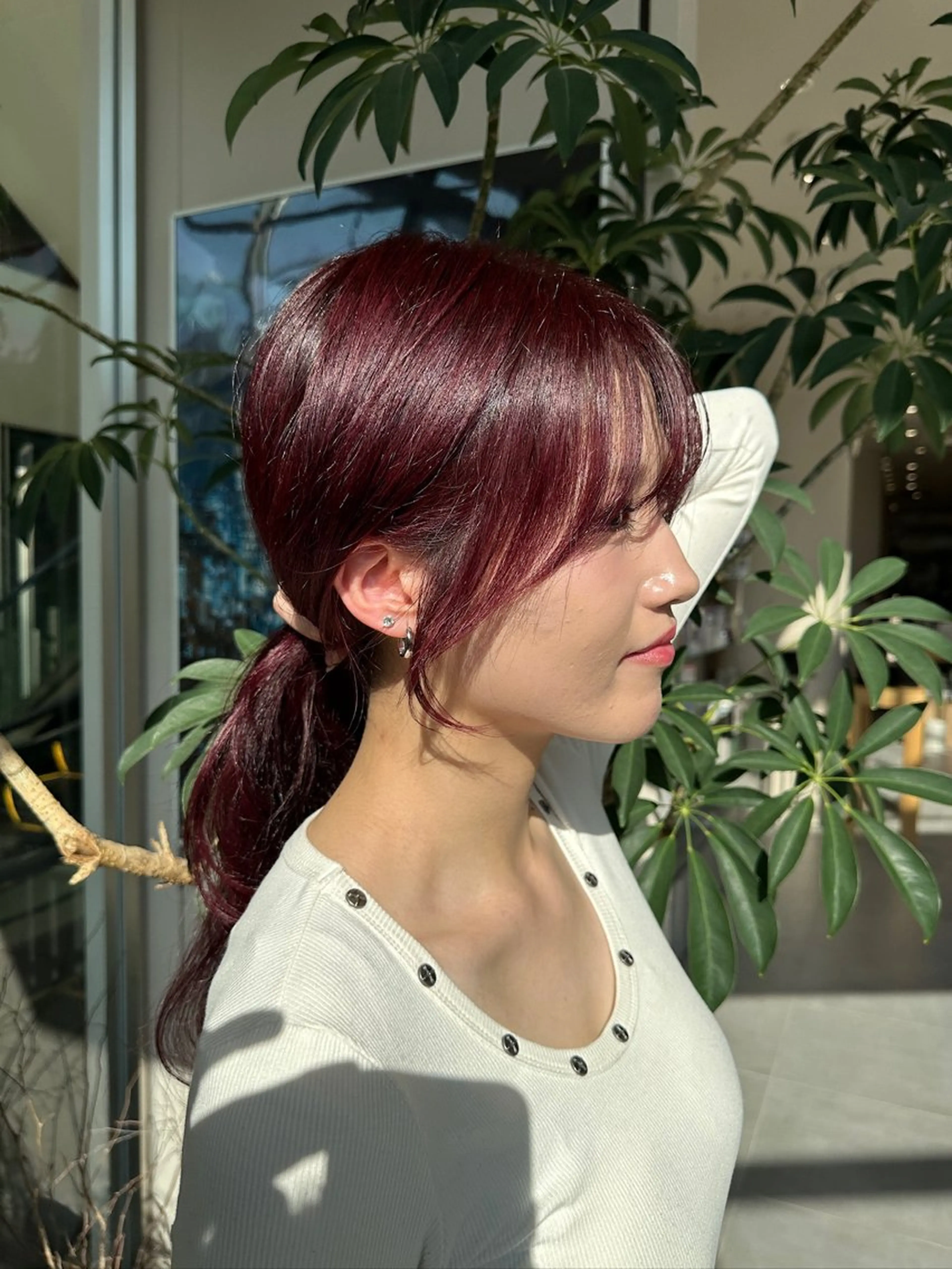 ロング 顔周りカット レイヤーカット 小顔カット カット ヘアカラー レイヤーカット/高木 秀斗/メロ髪美容師のヘアスタイル