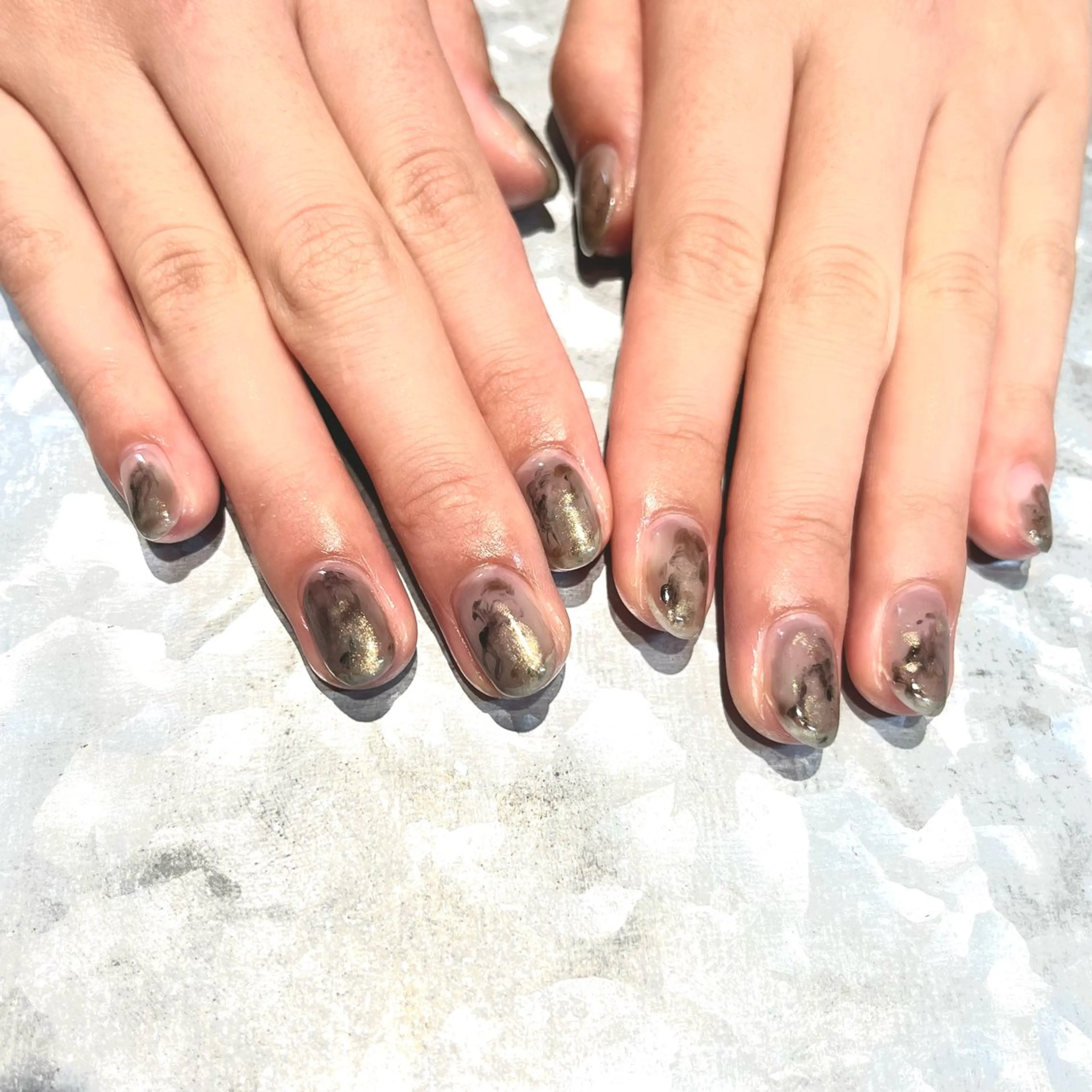 ネイル ニュアンスネイル TRAM-nail moriizumiのネイルデザイン