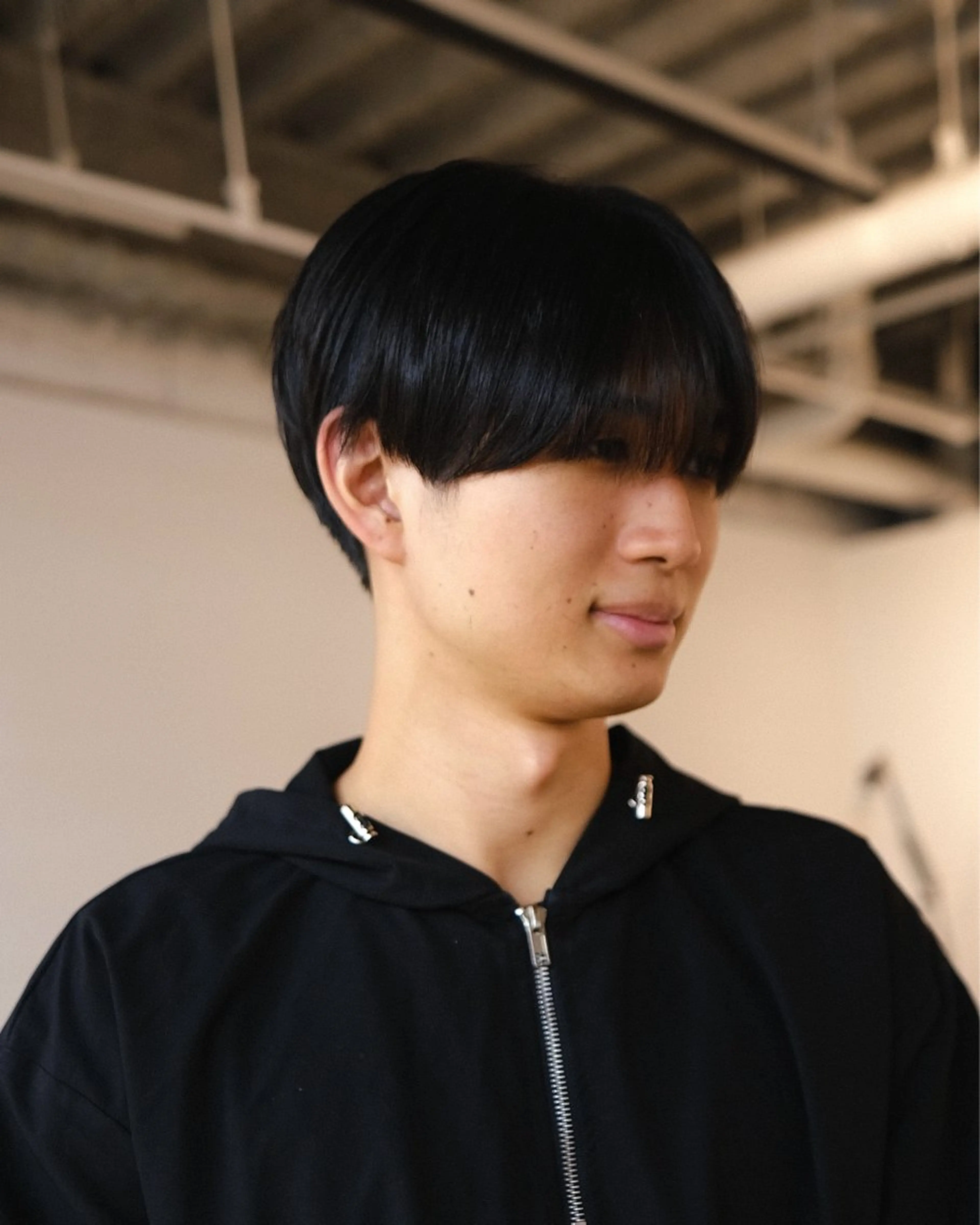 ショート メンズ マッシュ シースルーマッシュ BELO/ yuzuのヘアスタイル