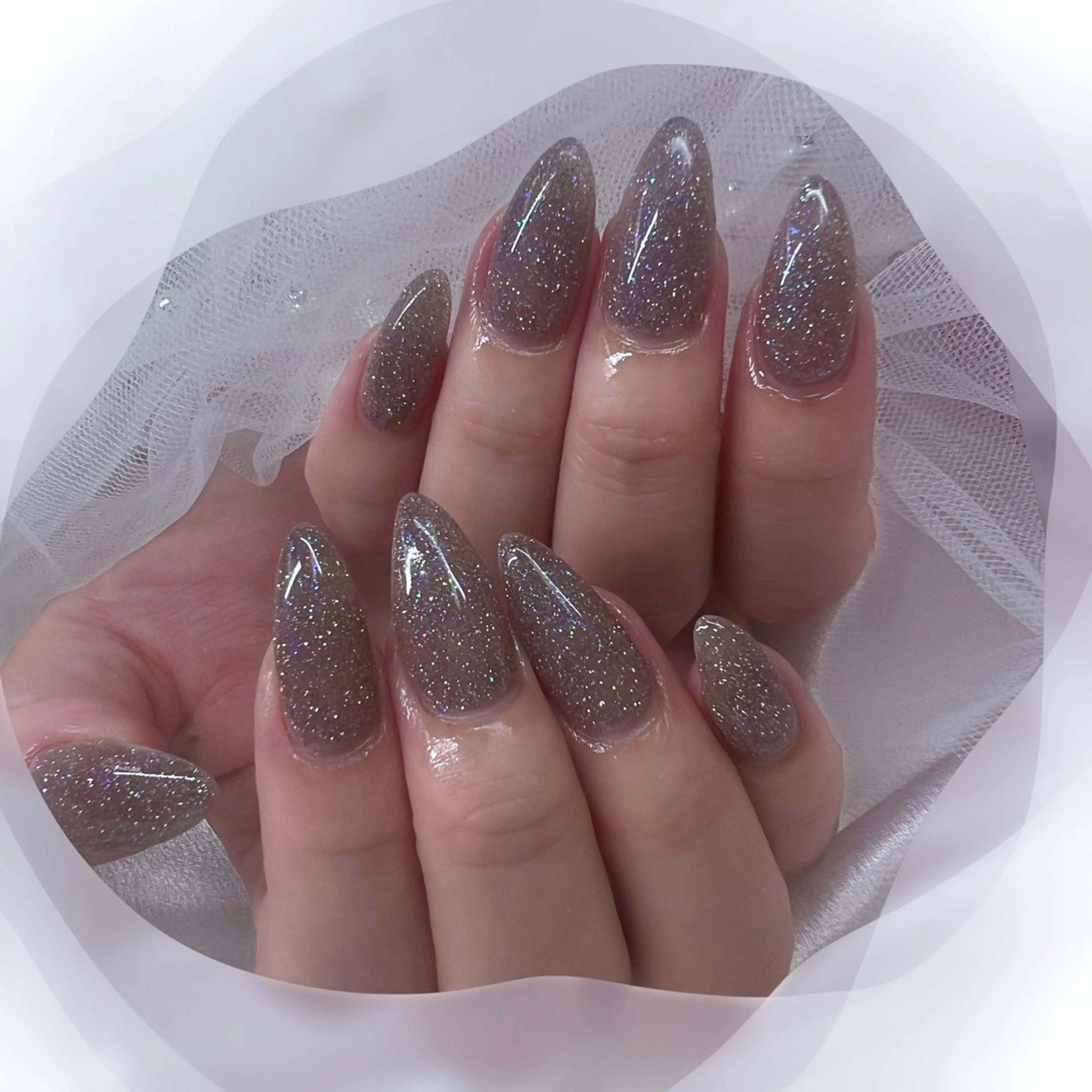 ネイル チークネイル フレンチネイル ガーリー ガラスフレンチ グラデーション ハンドネイル ハンドケア Chill Nailsalonのネイルデザイン