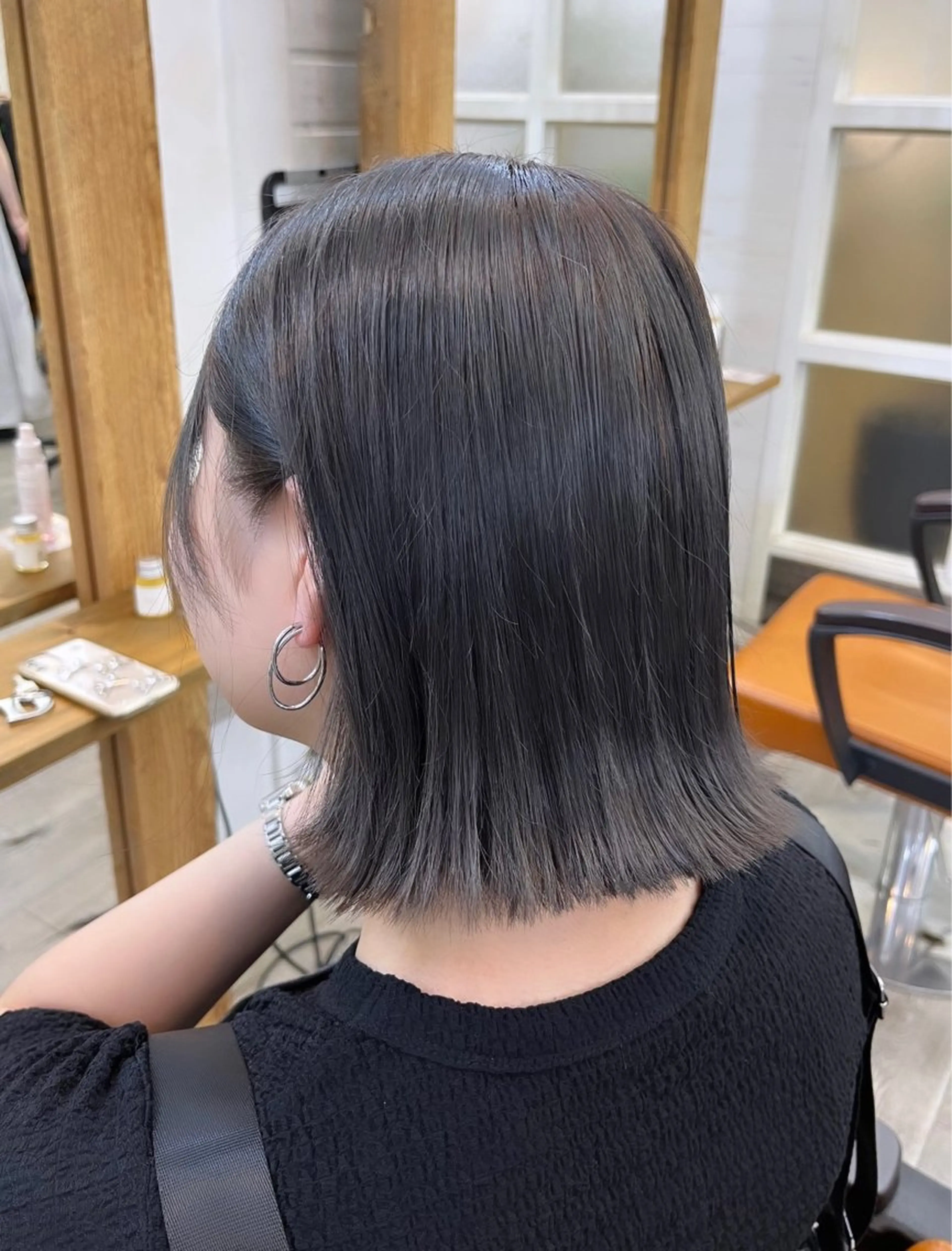 ショート カラー 切りっぱなしボブ ボブ 🦋レイヤー職人 猪瀬玲奈🦋のヘアスタイル