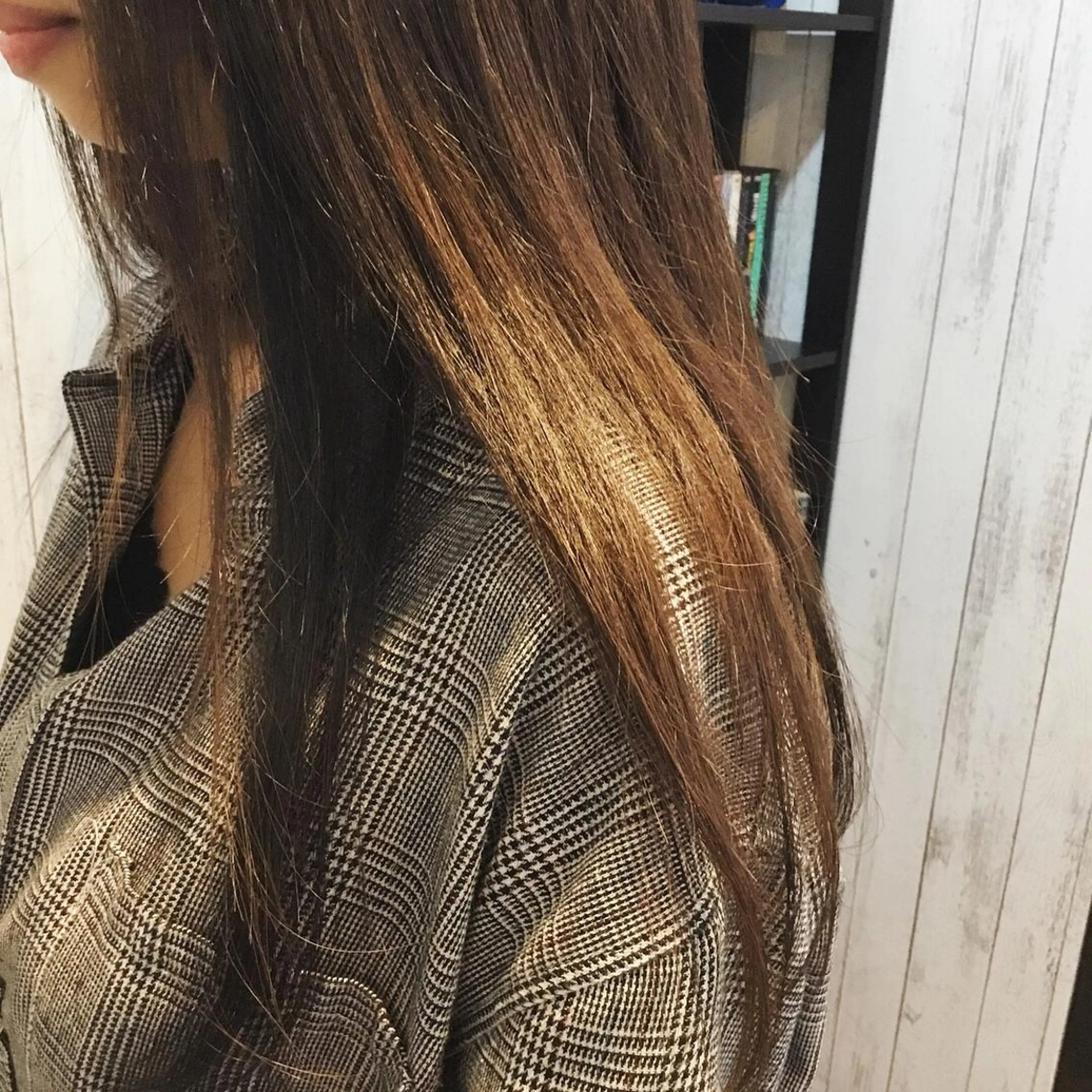 ロング カラー 金崎 新吾のヘアスタイル