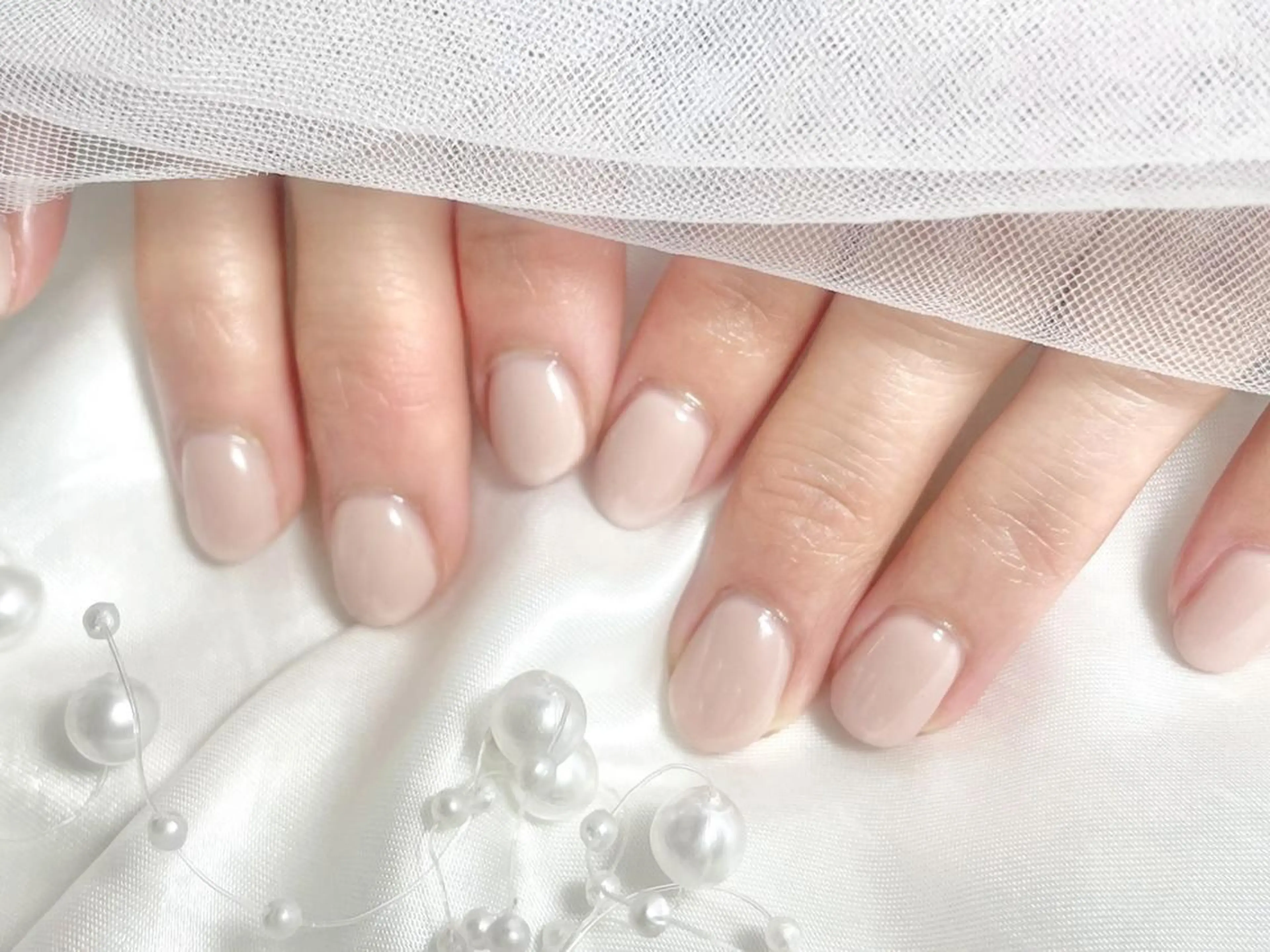 ネイル ジェルネイル ワンカラーネイル パラジェル joie ange 雪菜のネイルデザイン