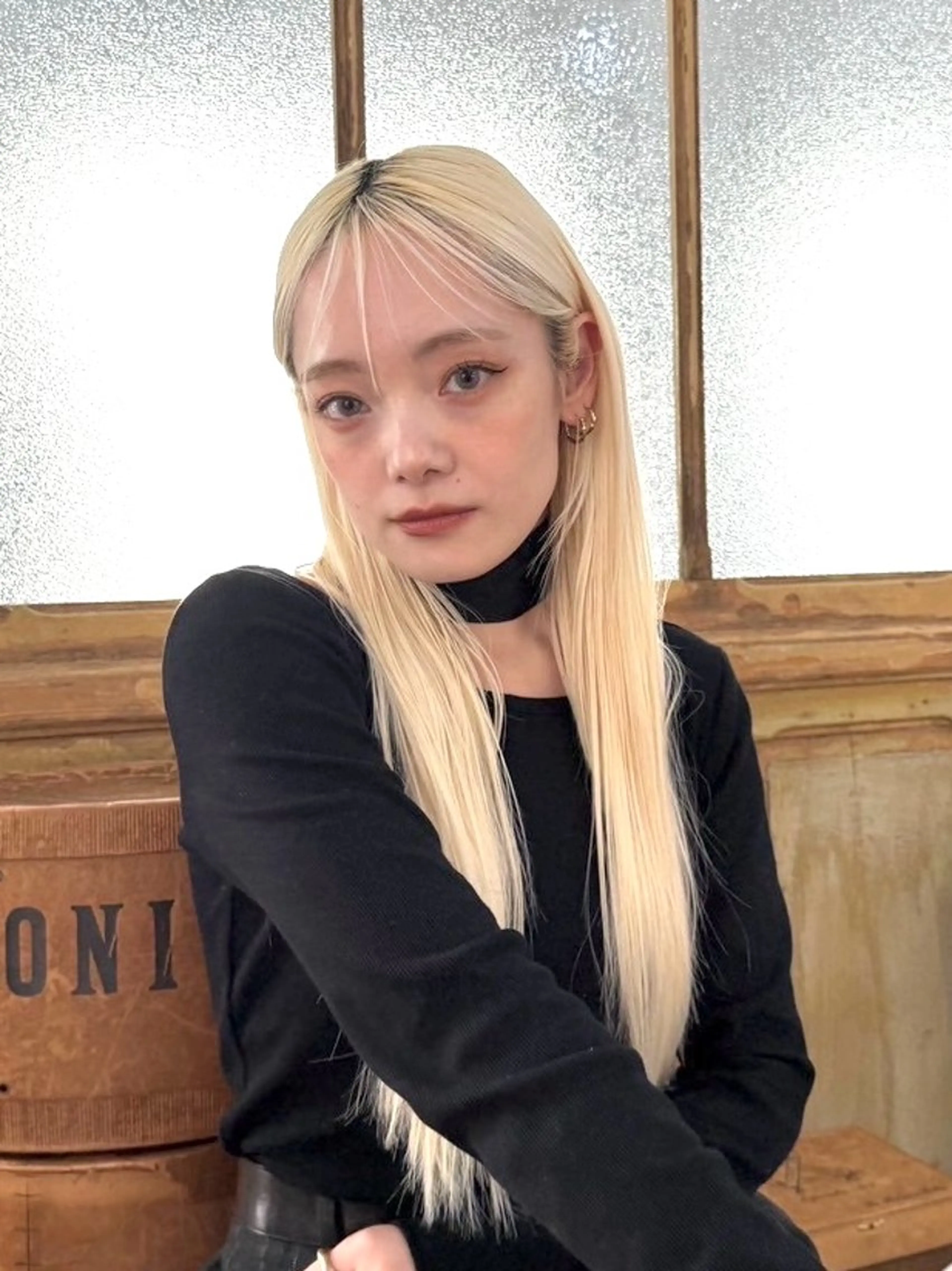 ロング カラー アッシュ ベージュカラー ブリーチ ケアブリーチ ダブルカラー ブリーチ　ハイトーン 特化🌈フジタハルキのヘアスタイル