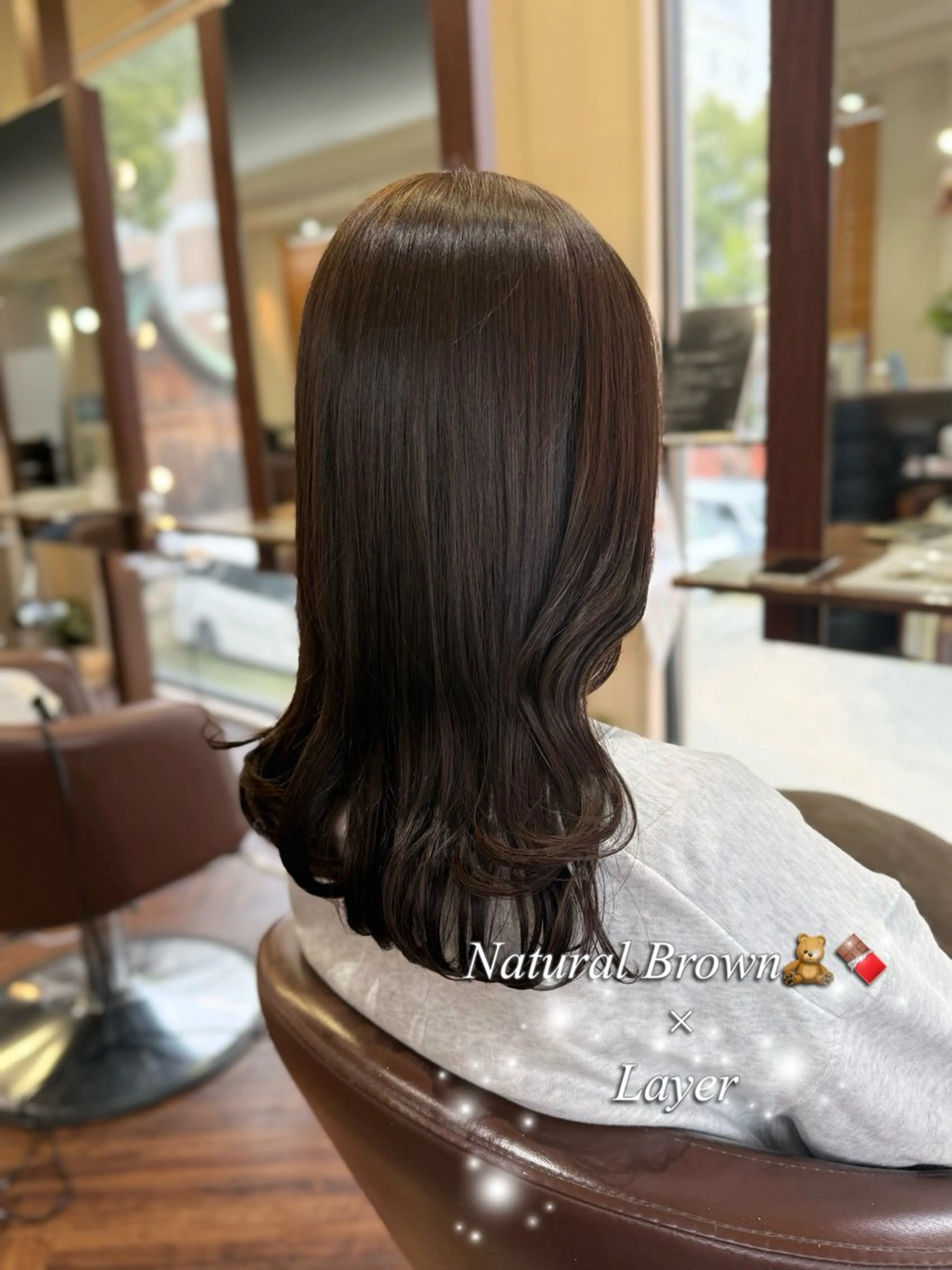 ロング 縮毛矯正 カット ヘアカラー トリートメント 尾崎 海璃のヘアスタイル