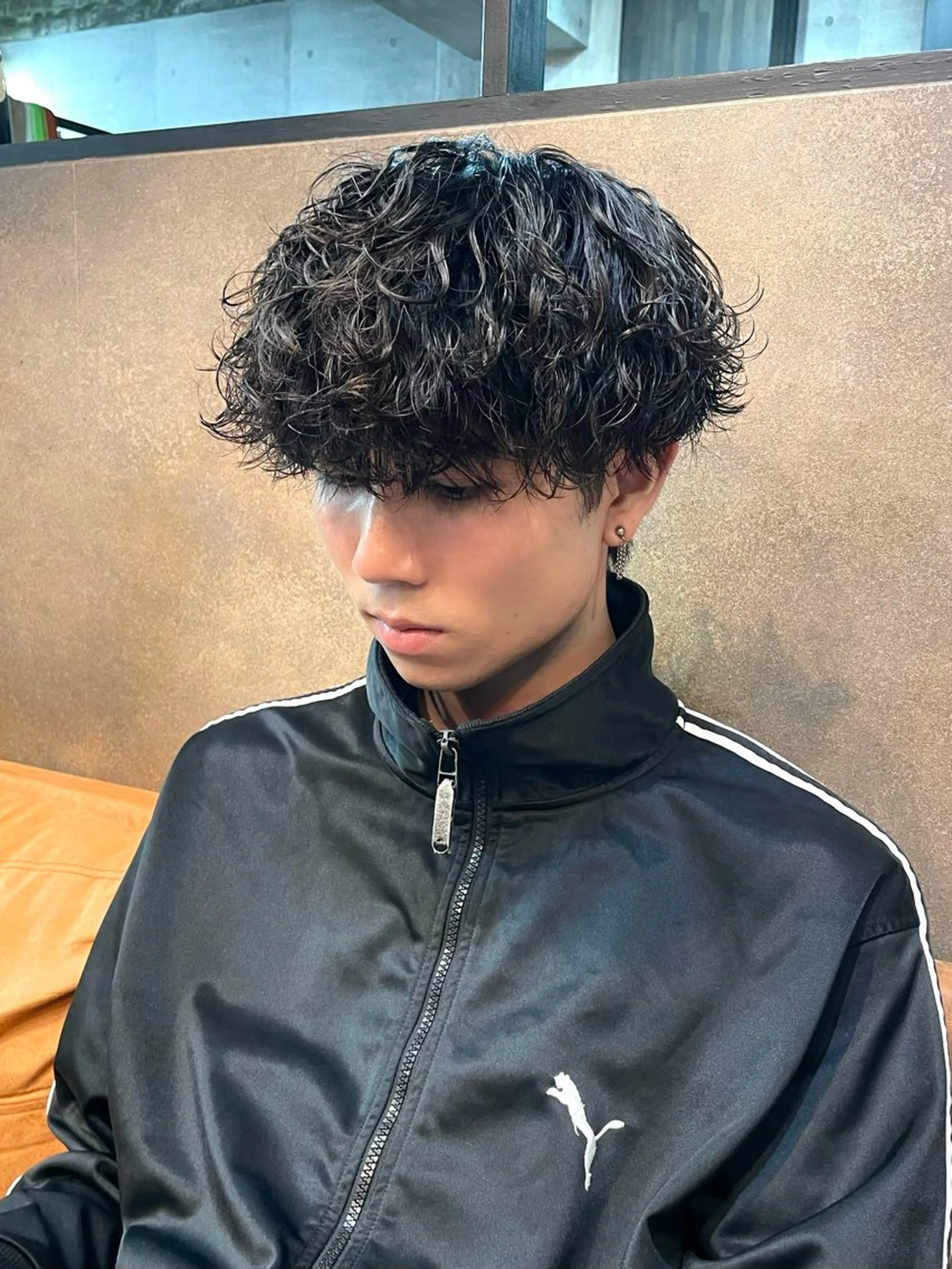 メンズカット+波巻きorツイストスパイラルパーマ+トリートメントの写真