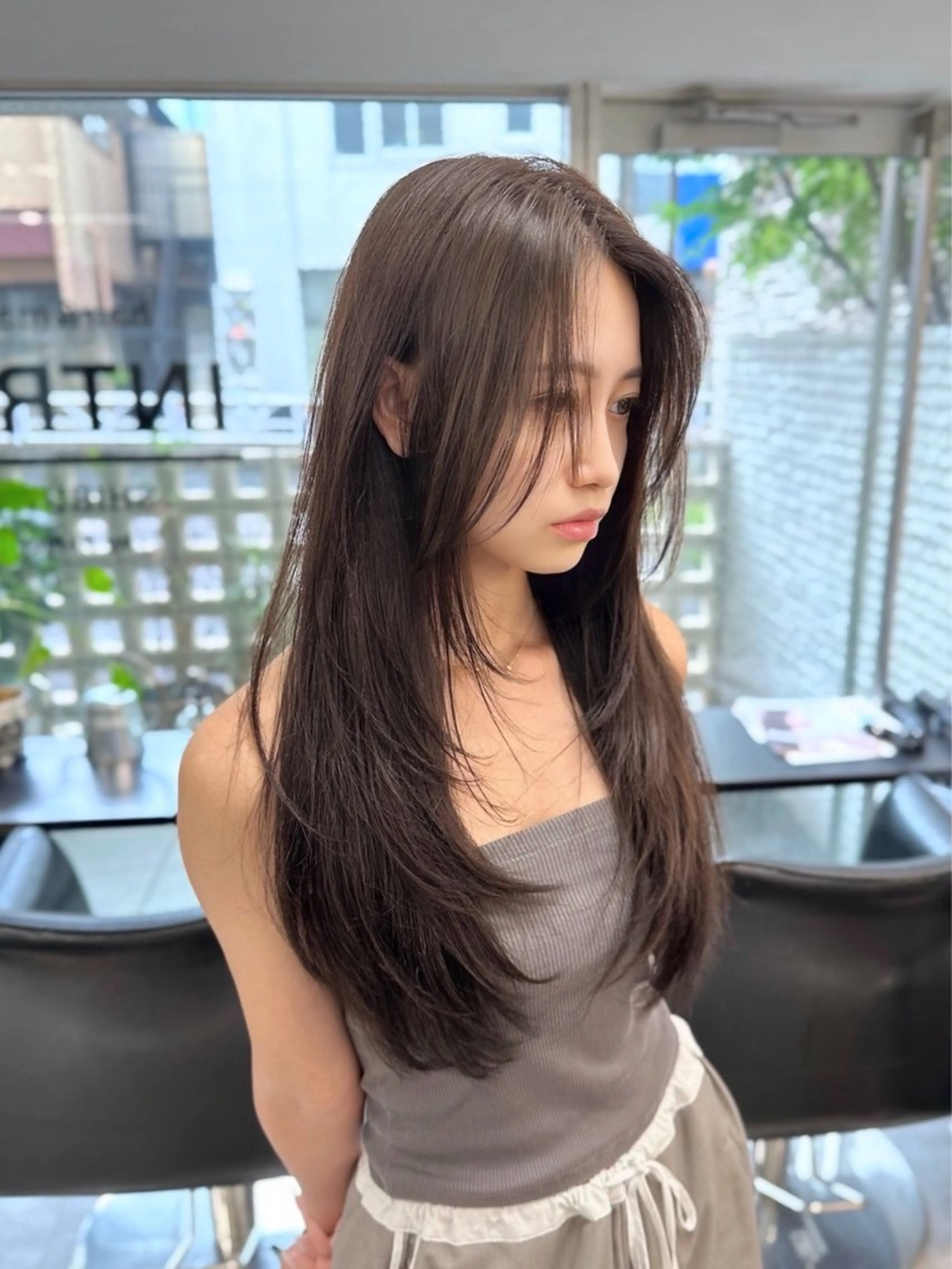 ロング カラー 韓国ヘア 店長NEGIのヘアスタイル