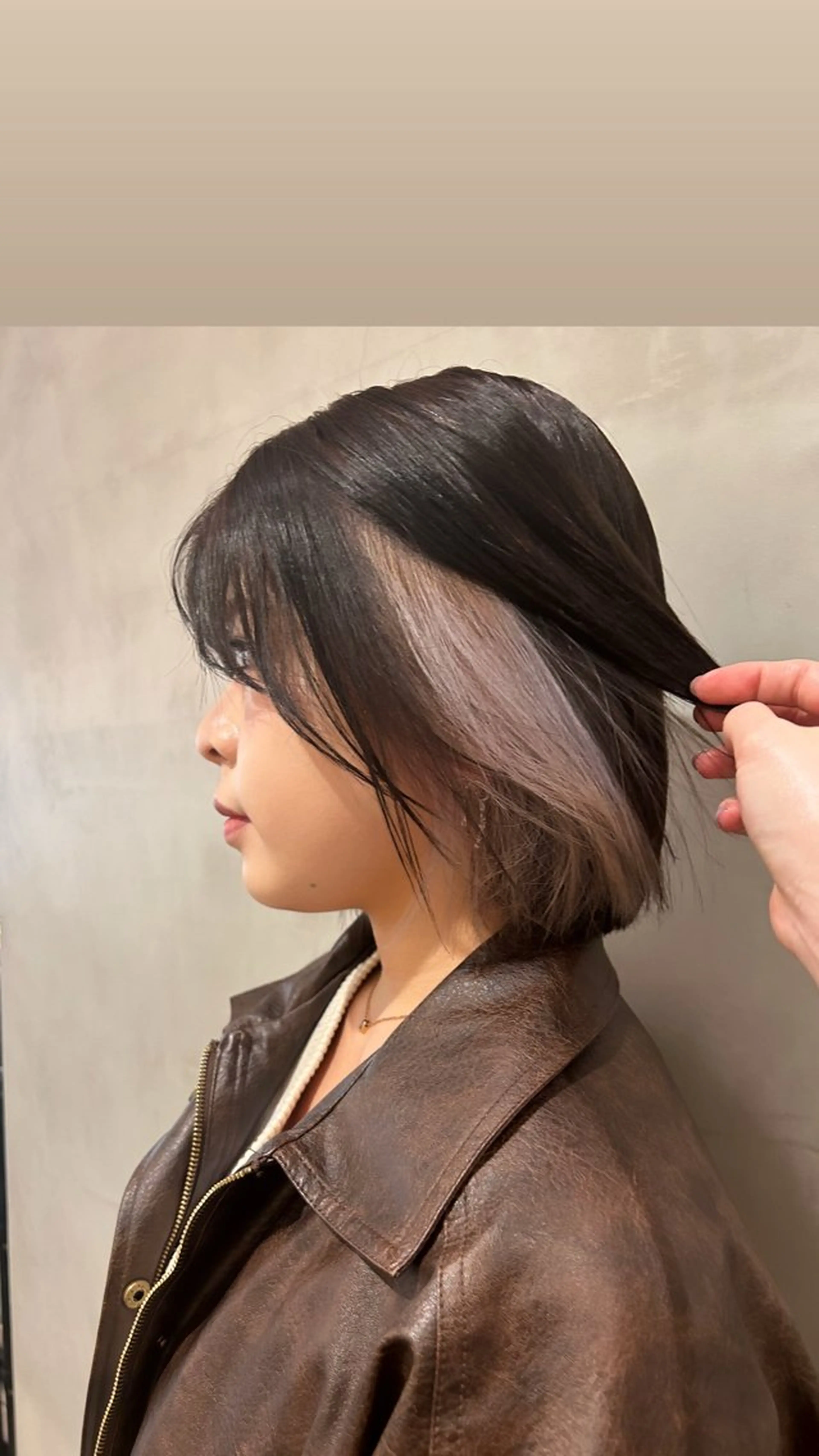 ミディアム カラー ヘアカラー タナカ カナ🫧のヘアスタイル