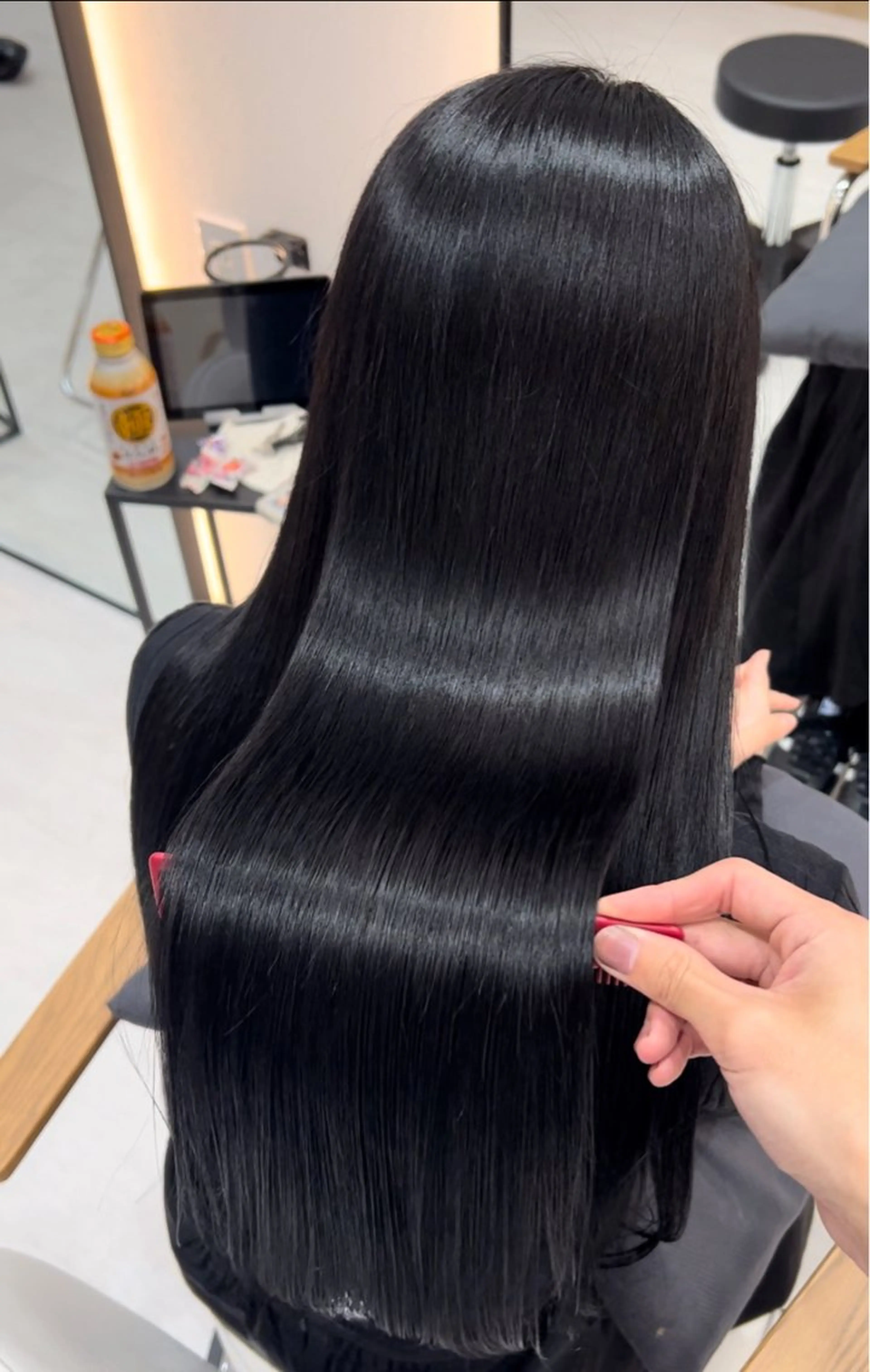 ロング 縮毛矯正 トリートメント 韓国ヘア🩶侑矢 艶髪透明感/福岡のヘアスタイル